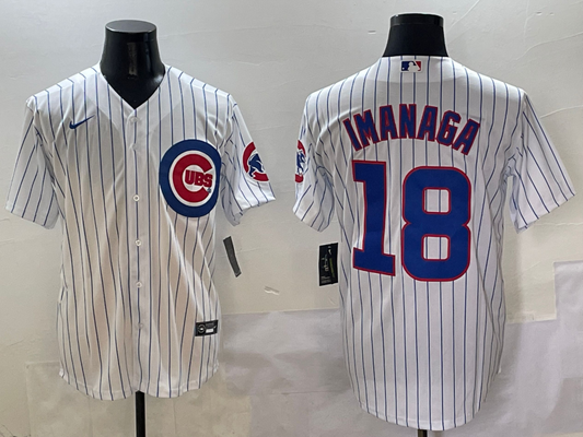 Men's Chicago Cubs Shota Imanaga #18 White Home Replica Player Jerseys