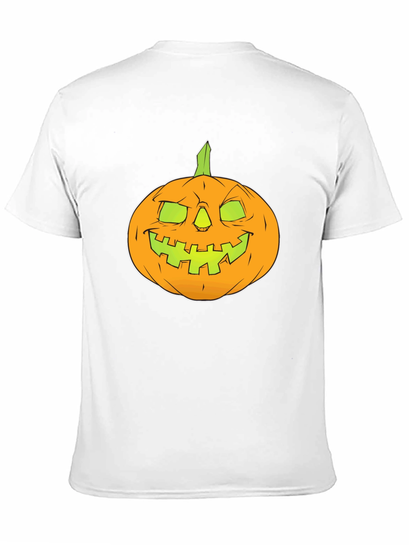 Halloween Pumpkin Graphic Tee - Black