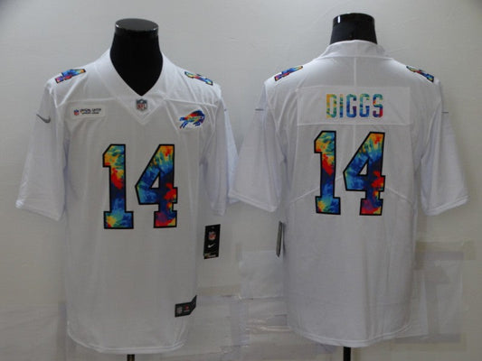 Men's Buffalo Bills Stefon Diggs #14 White Game Jerseys