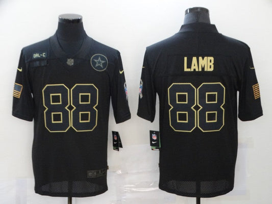 Men's Dallas Cowboys #88 CeeDee Lamb Black Player Game Jerseys