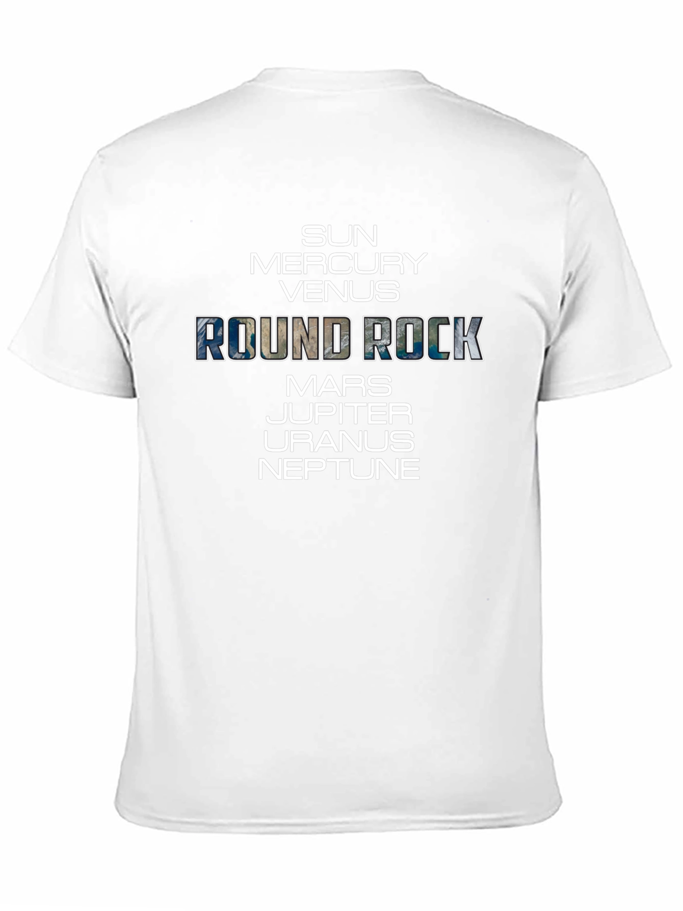 Round Rock Planets Graphic T-Shirt