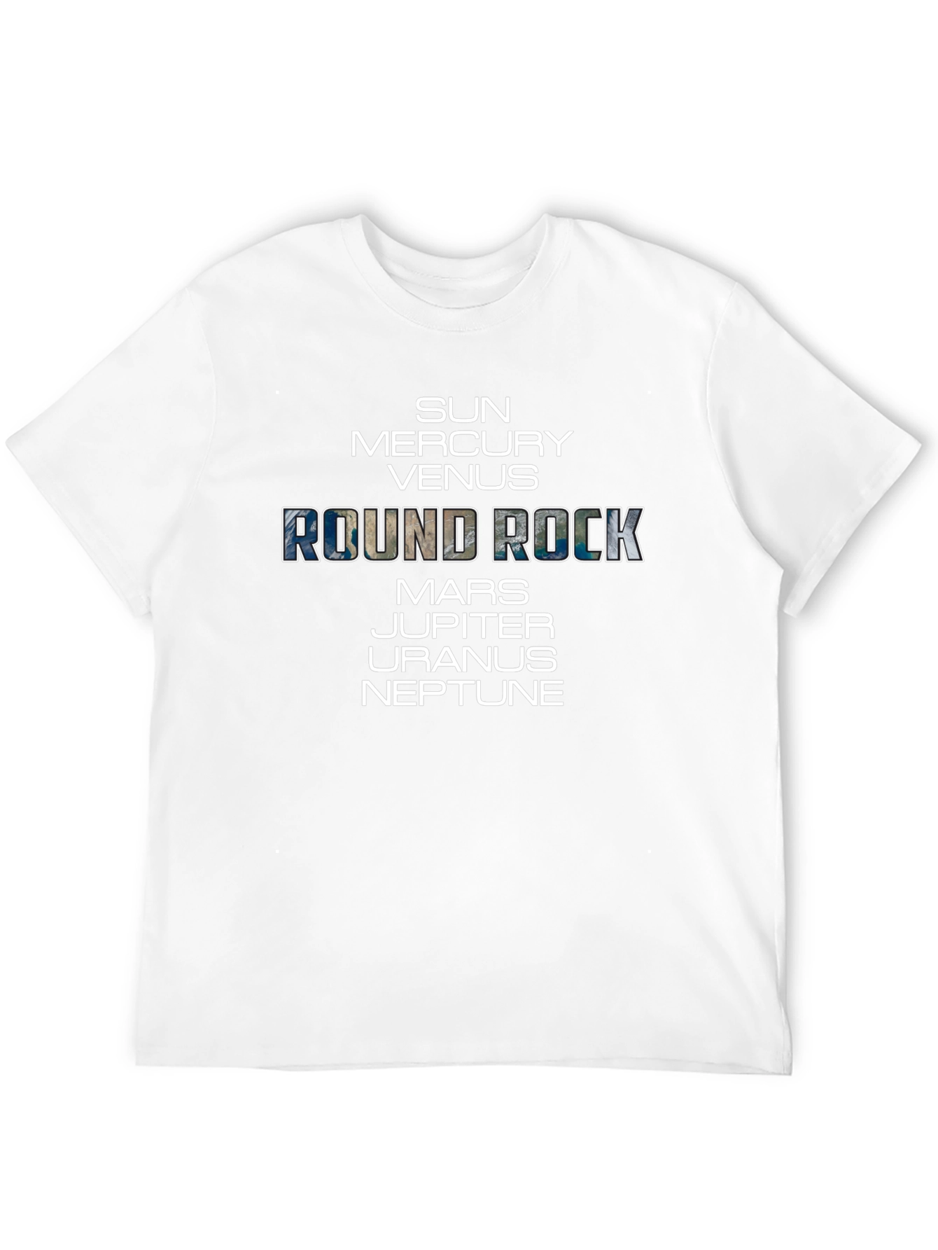 Round Rock Planets Graphic T-Shirt