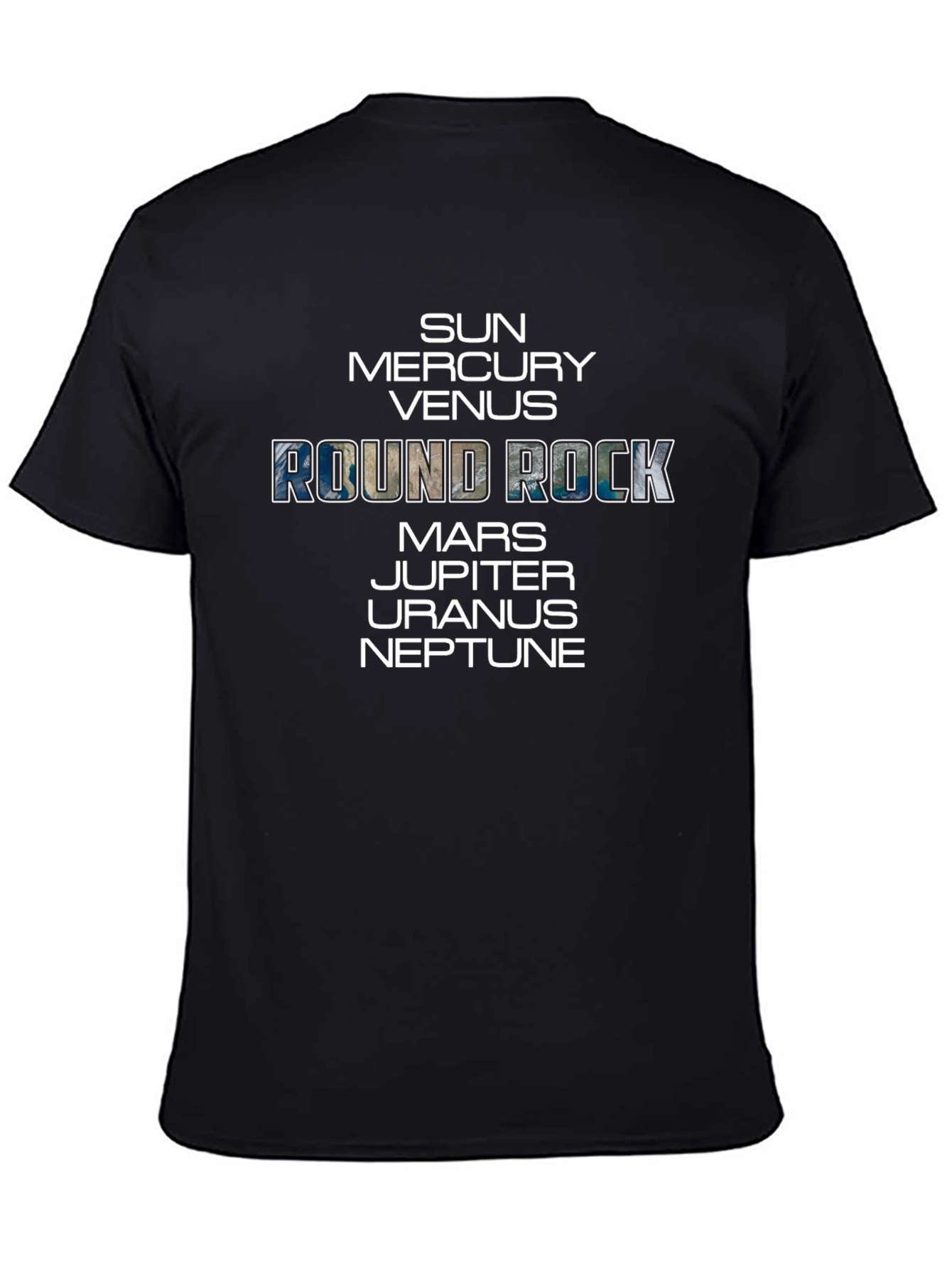 Round Rock Planets Graphic T-Shirt
