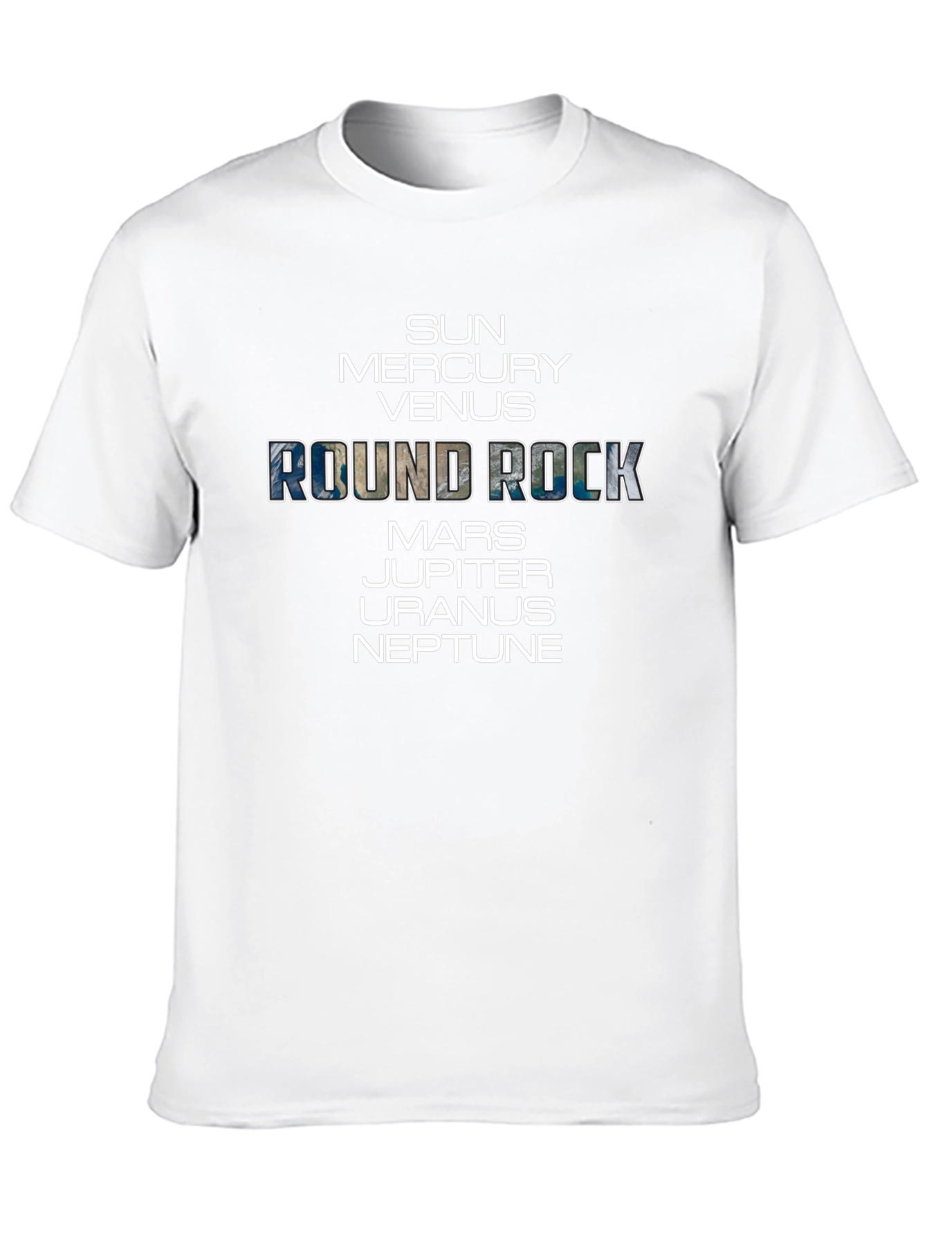 Round Rock Planets Graphic T-Shirt