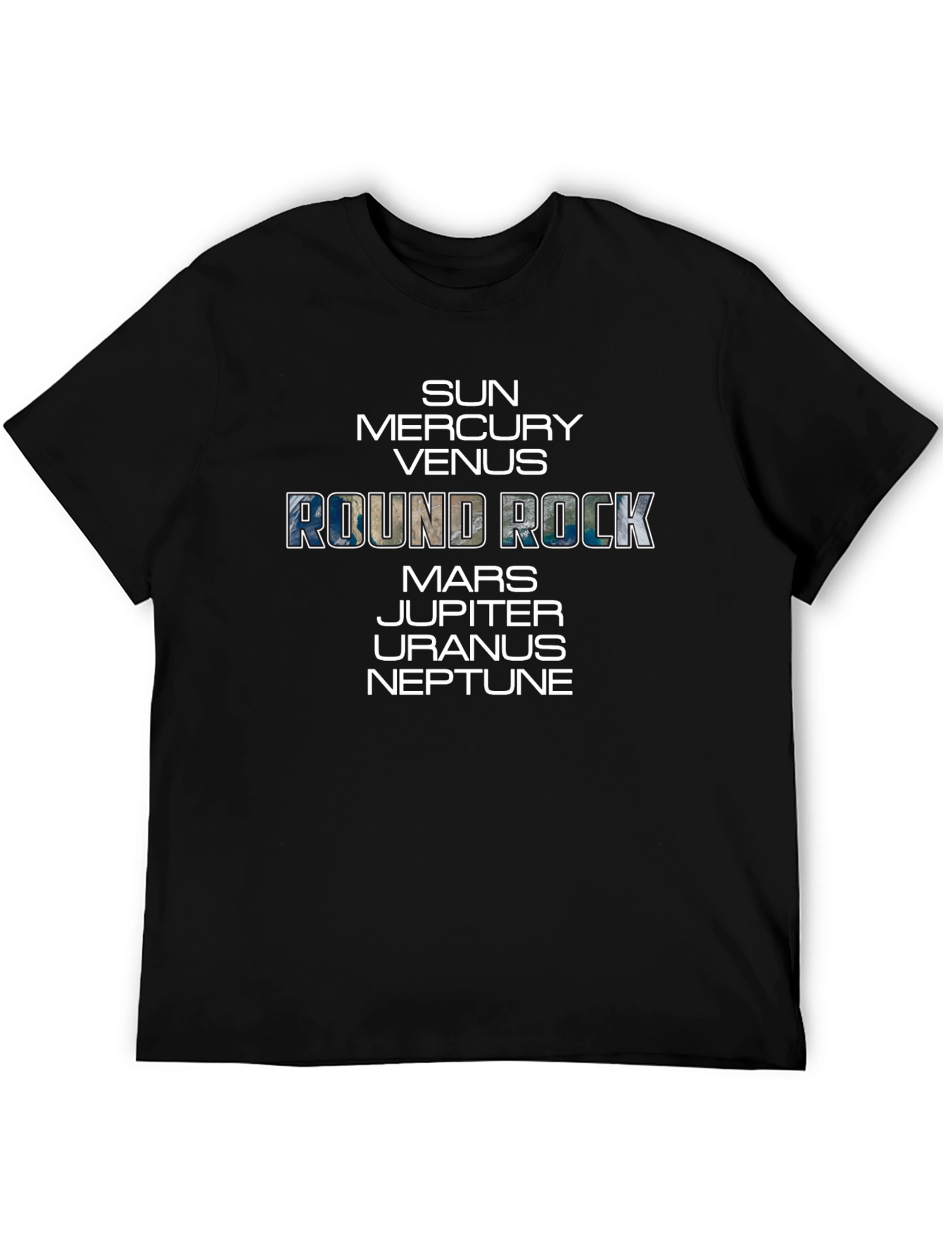 Round Rock Planets Graphic T-Shirt