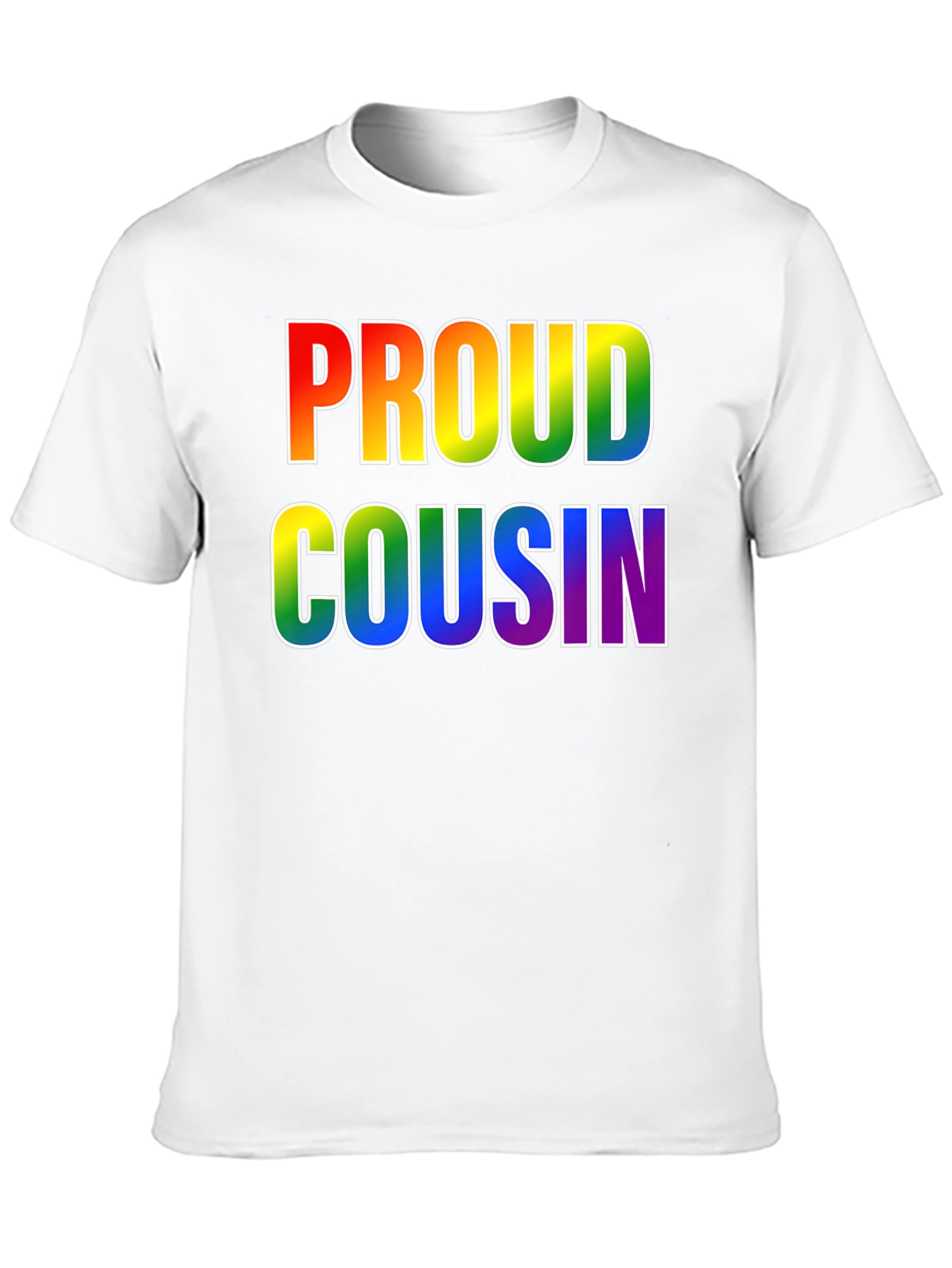Proud Cousin Rainbow T-Shirt - LGBTQ+ Pride