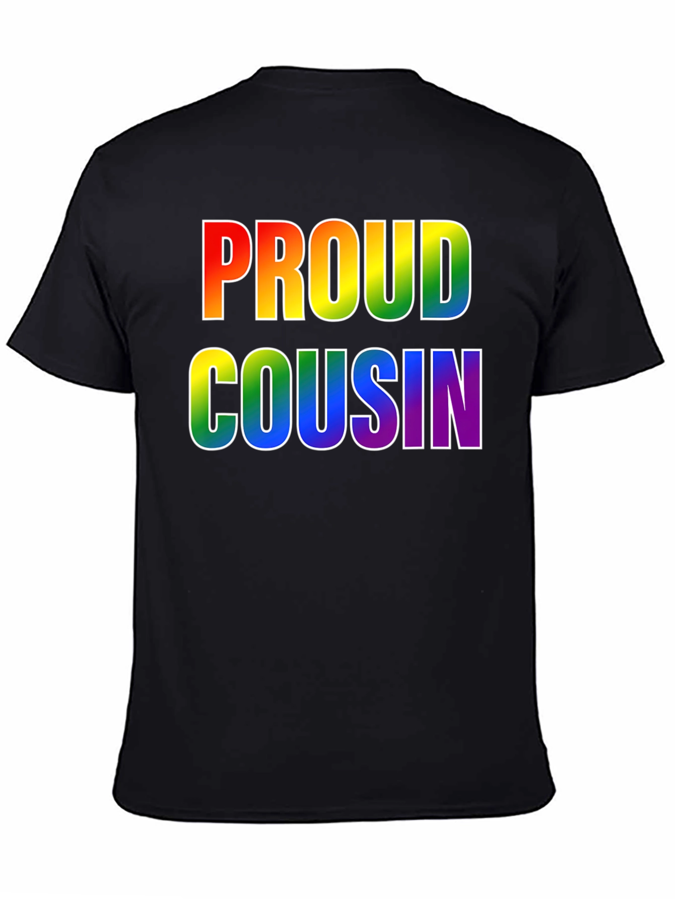 Proud Cousin Rainbow T-Shirt - LGBTQ+ Pride