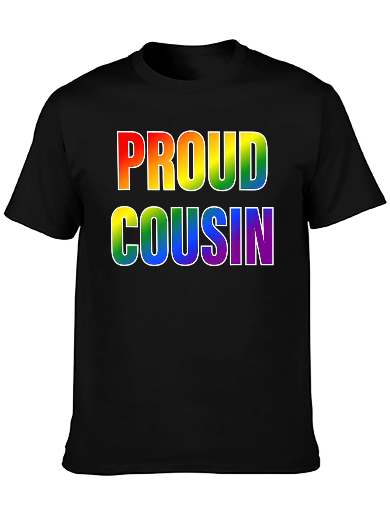 Proud Cousin Rainbow T-Shirt - LGBTQ+ Pride