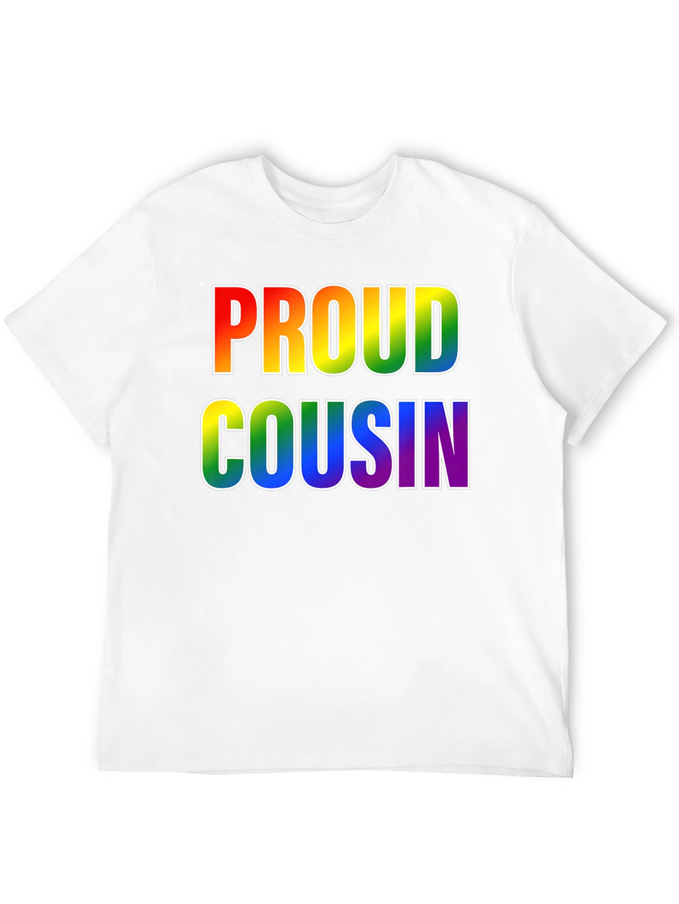 Proud Cousin Rainbow T-Shirt - LGBTQ+ Pride