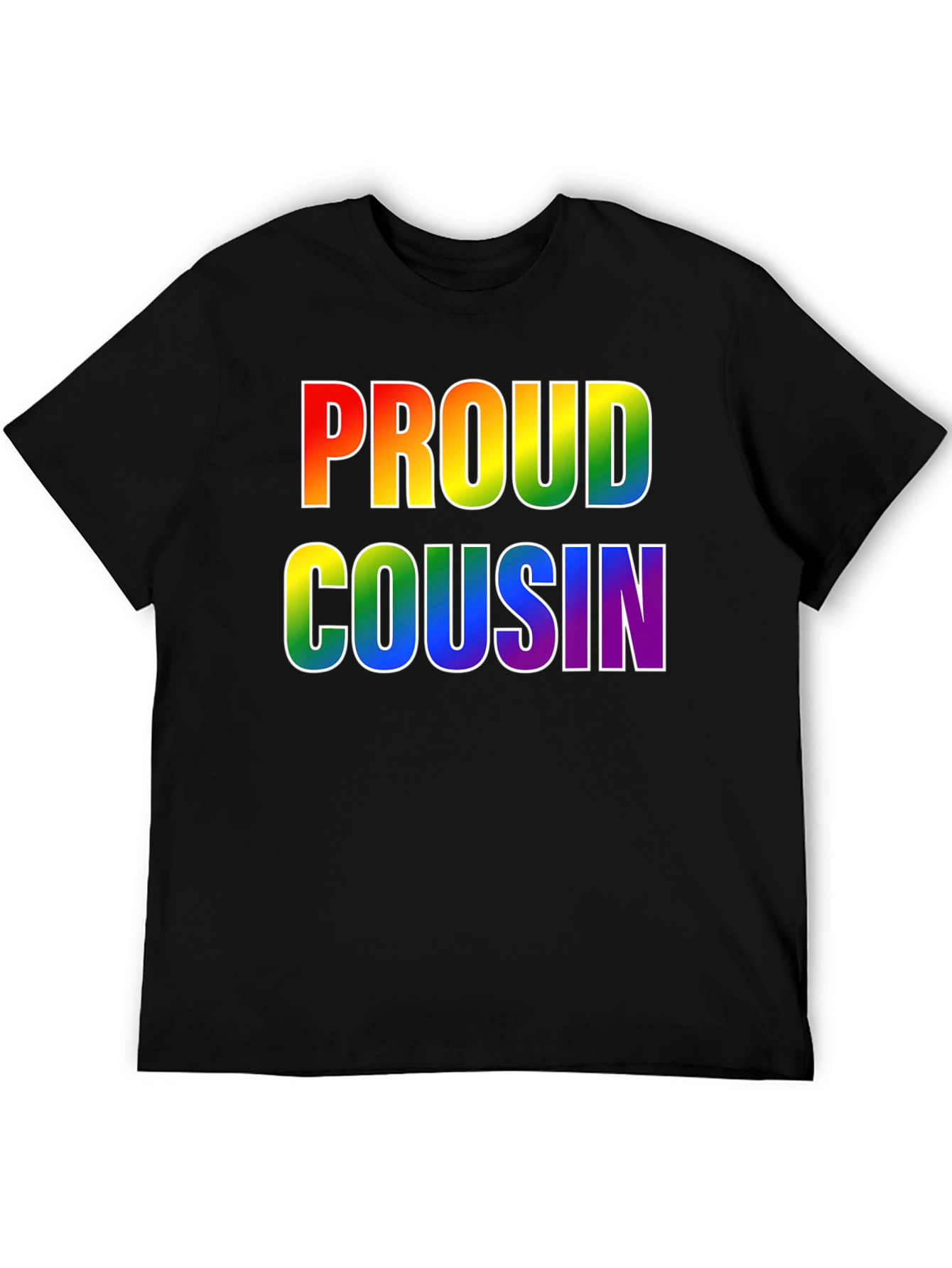 Proud Cousin Rainbow T-Shirt - LGBTQ+ Pride