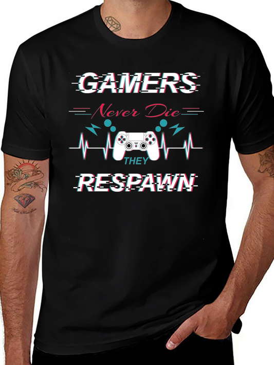 Gamer Never Die Respawn T-Shirt