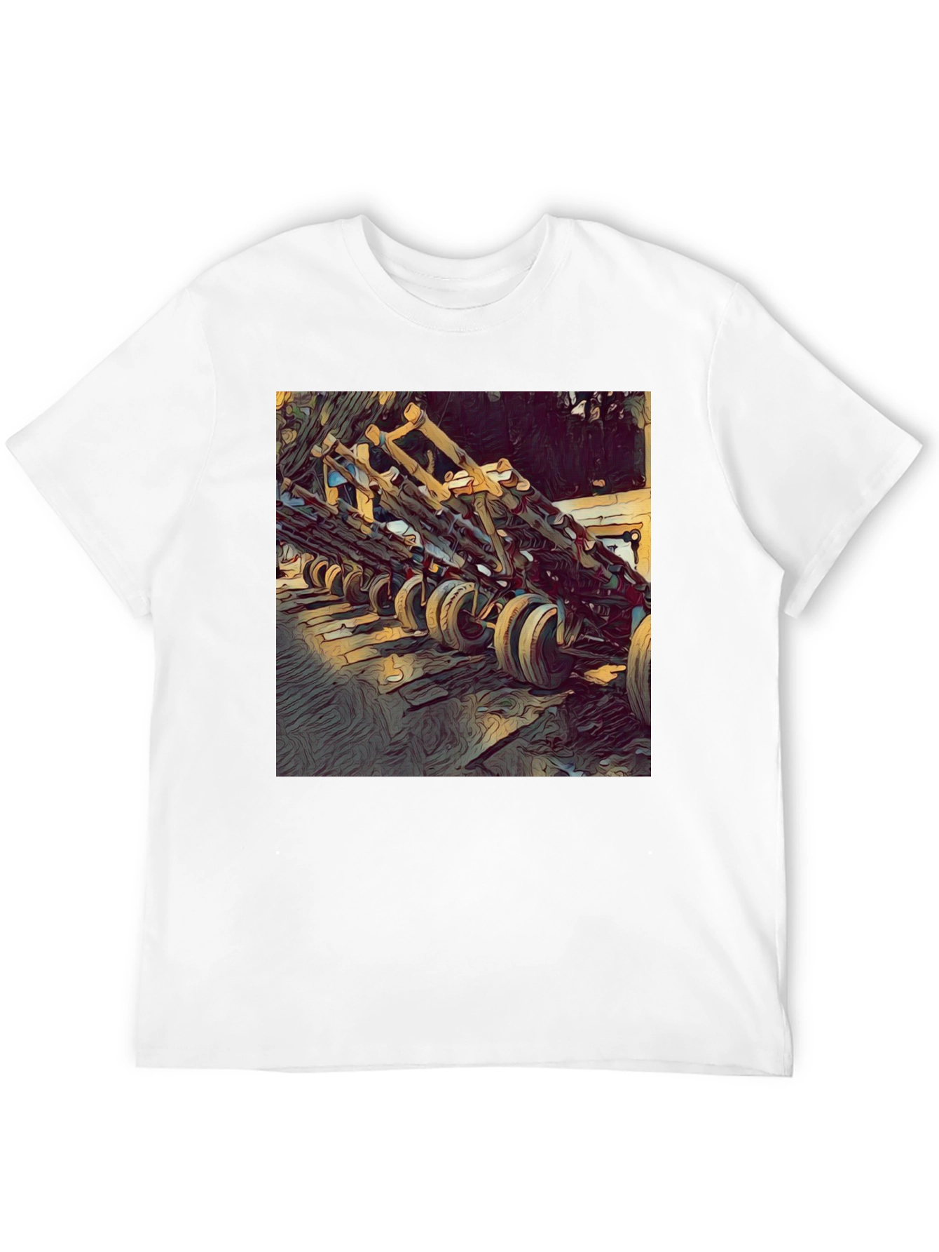 Unique Graphic T-Shirt: Wooden Structure