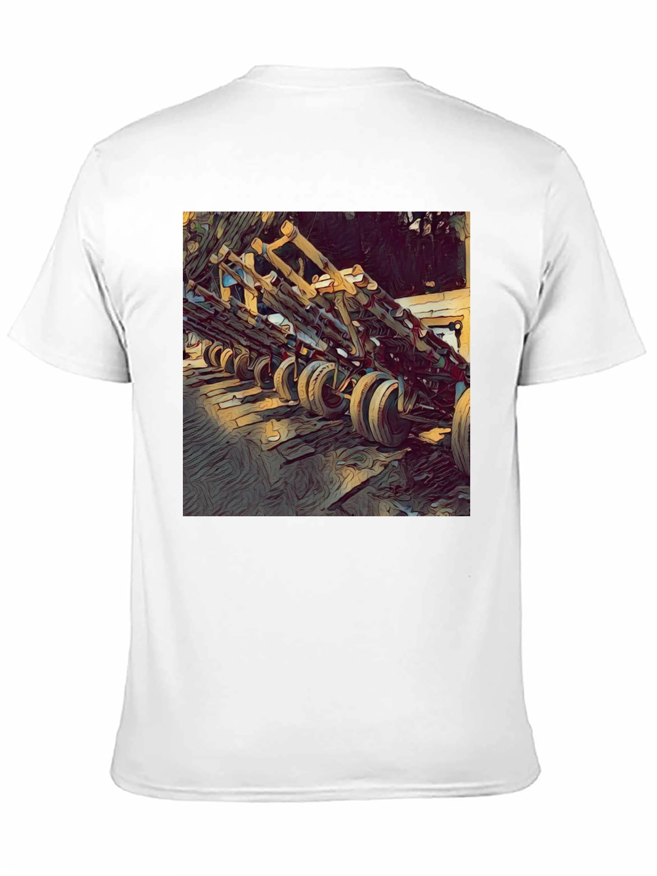 Unique Graphic T-Shirt: Wooden Structure