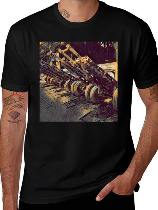 Unique Graphic T-Shirt: Wooden Structure