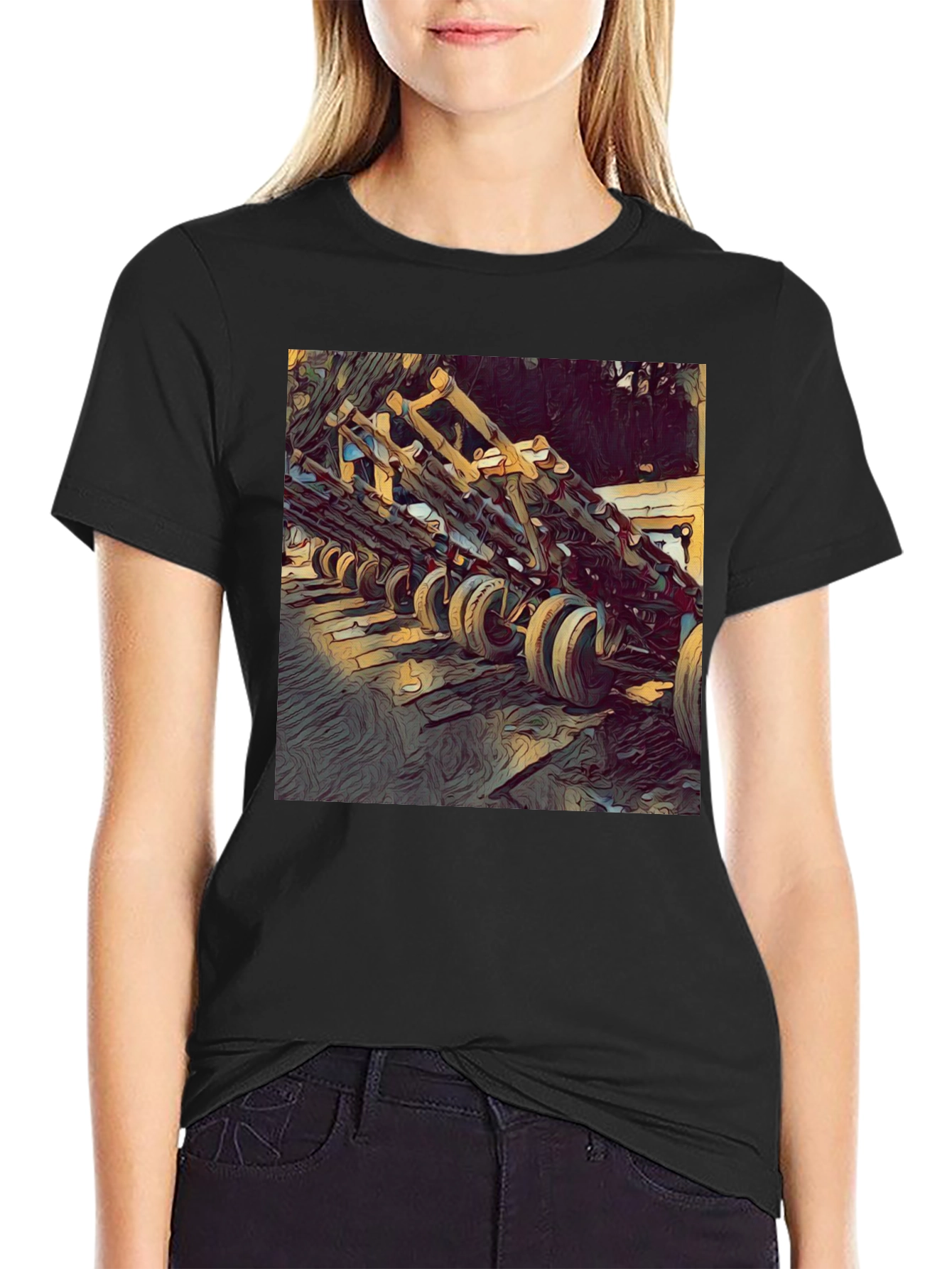 Unique Graphic T-Shirt: Wooden Structure