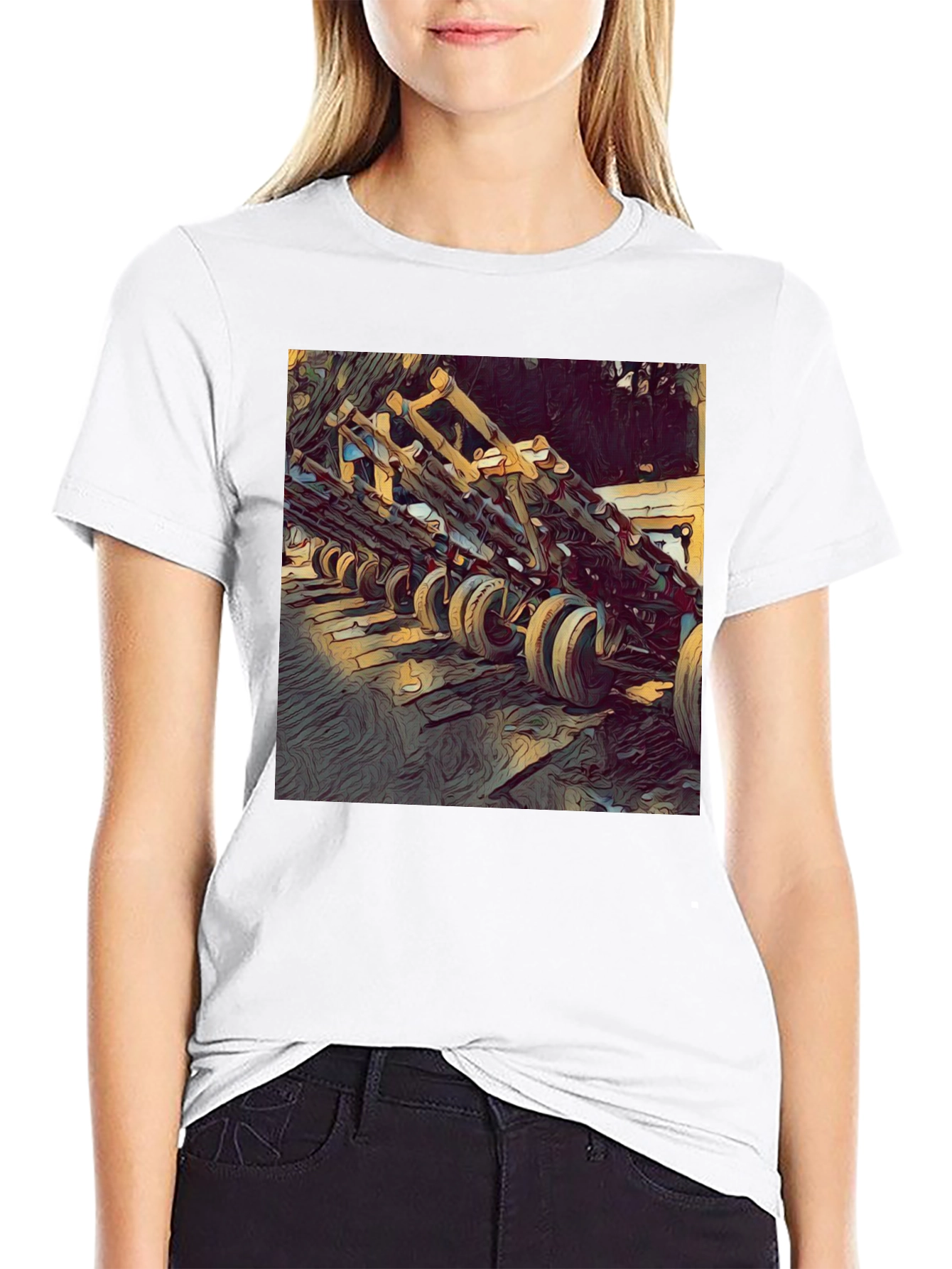 Unique Graphic T-Shirt: Wooden Structure