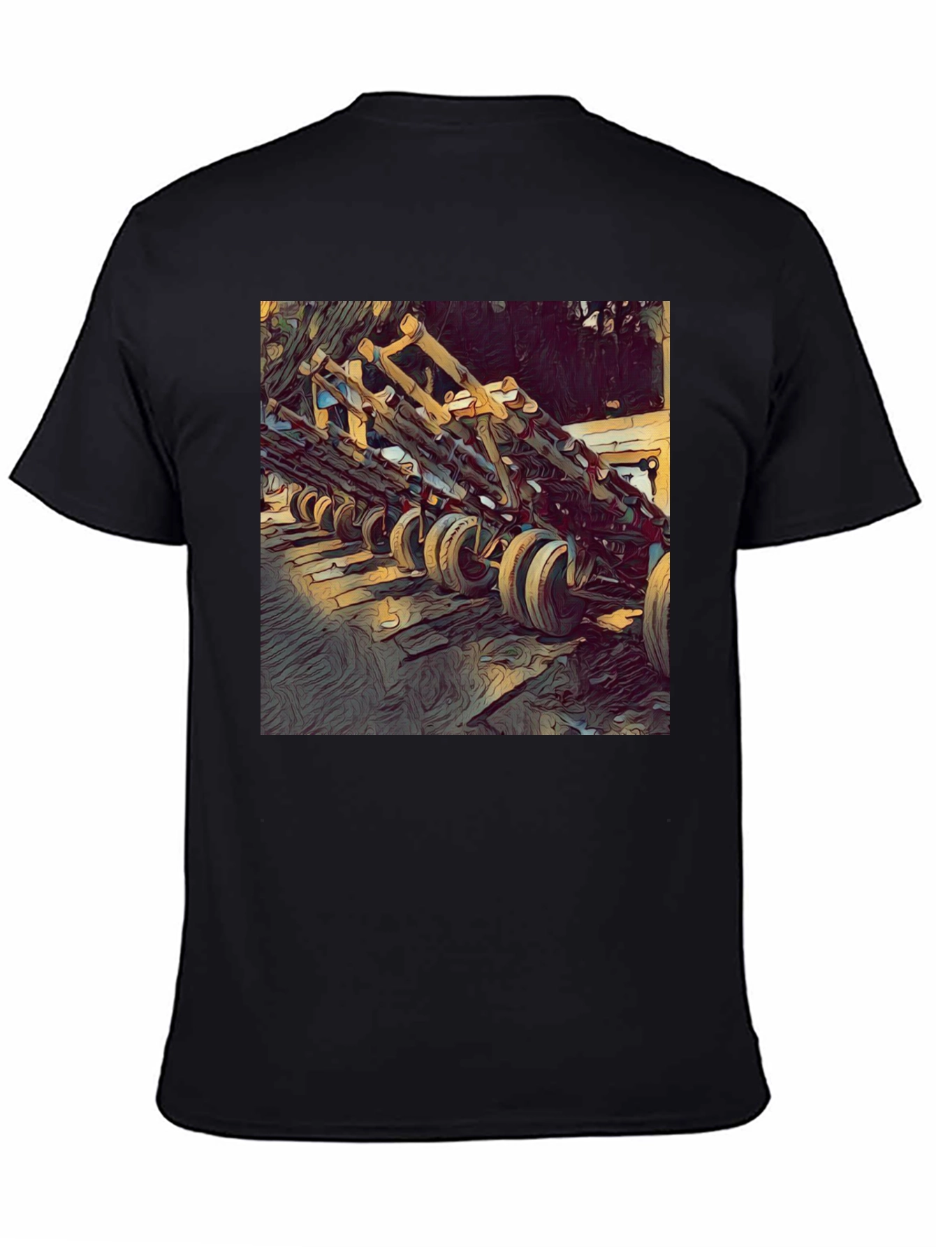 Unique Graphic T-Shirt: Wooden Structure