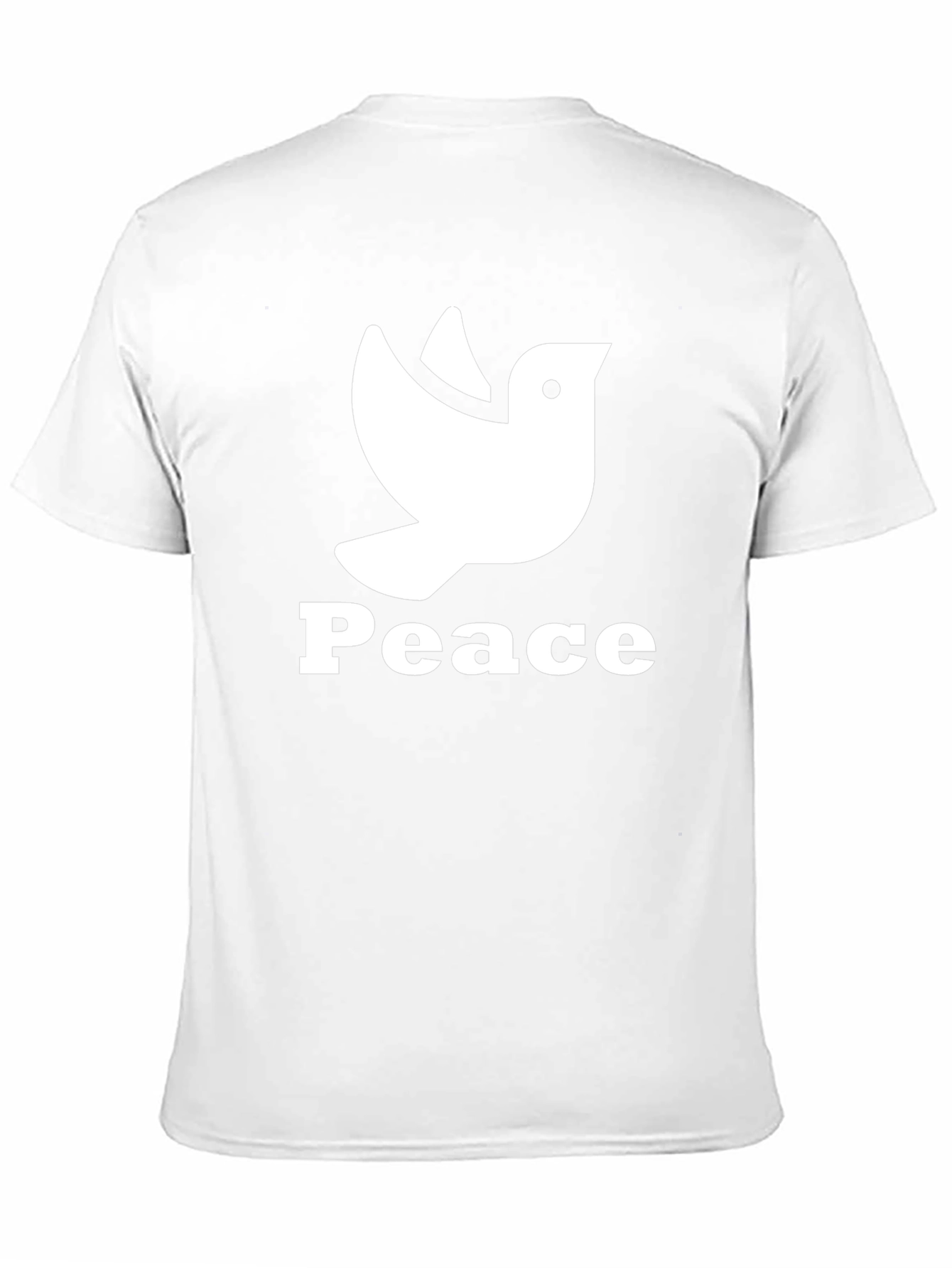 Peace Dove Graphic Black T-Shirt