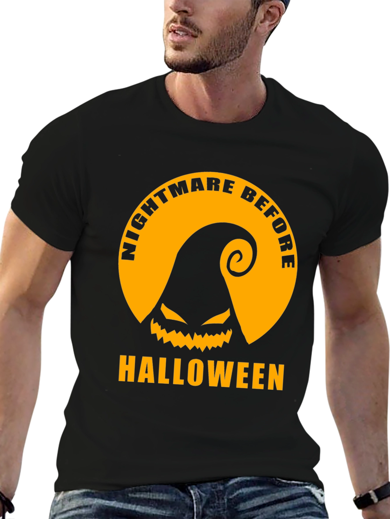 Nightmare Before Halloween Graphic Tee - Black