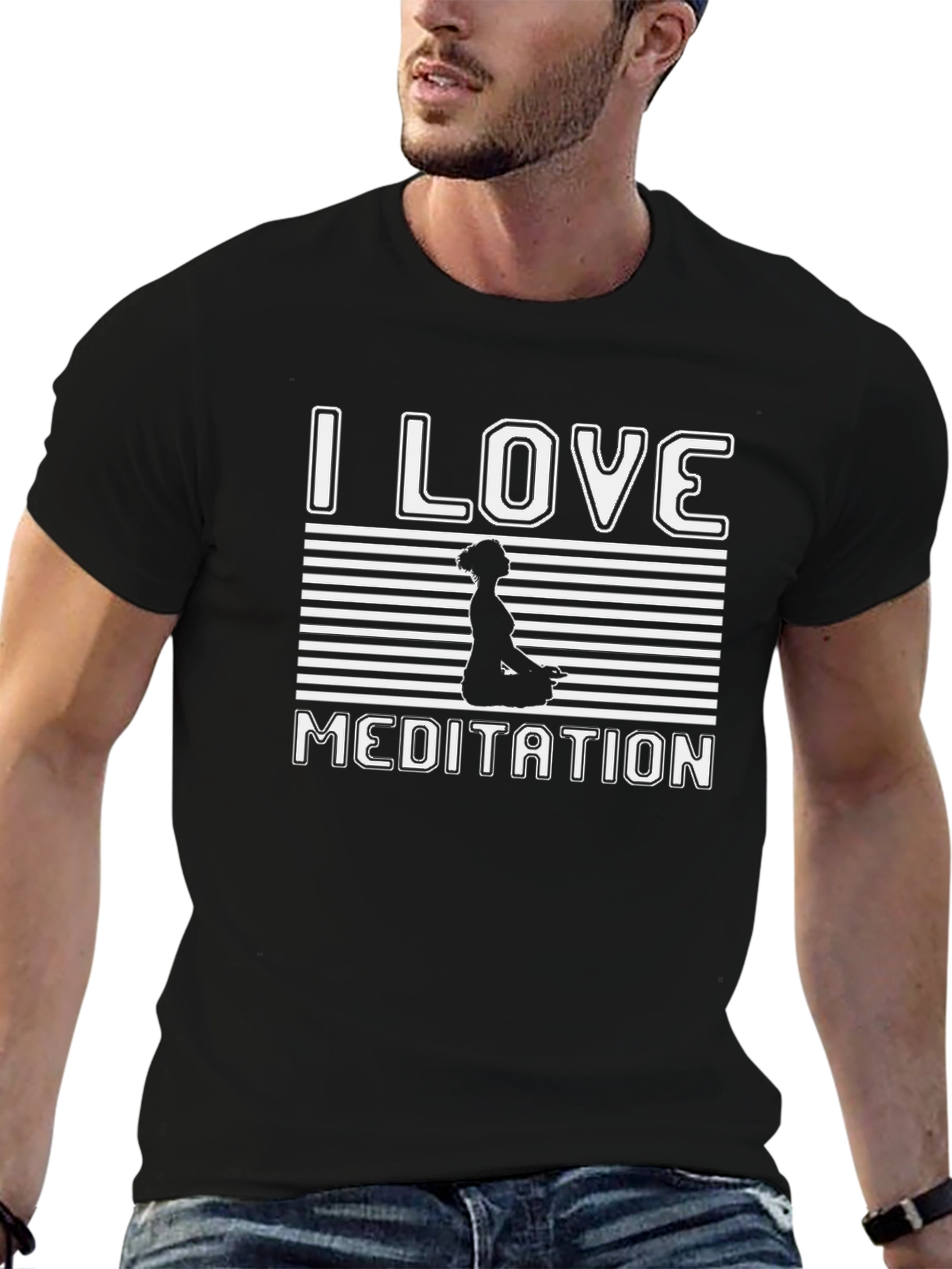 I Love Meditation Graphic T-Shirt