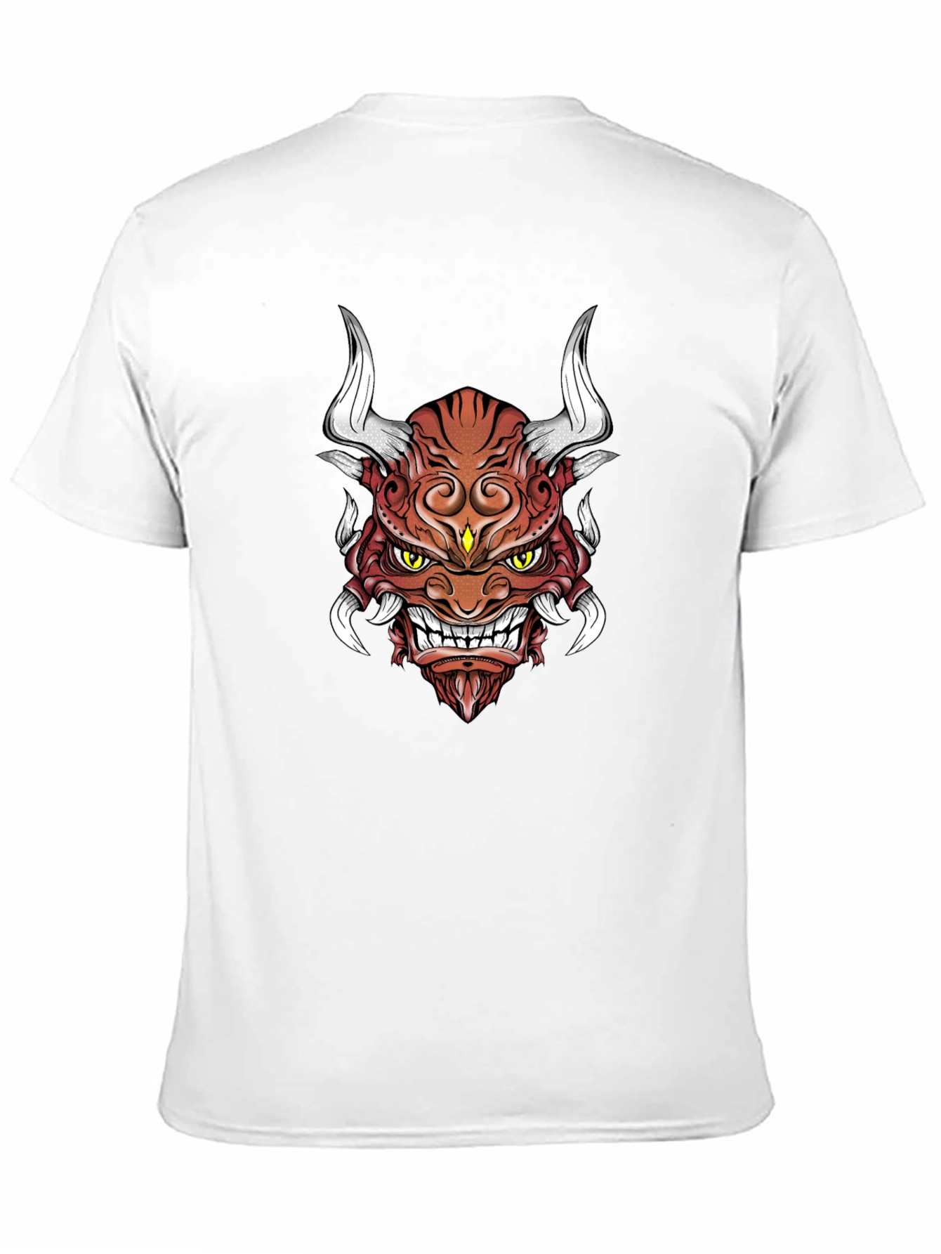 Demon Oni Mask Graphic T-Shirt