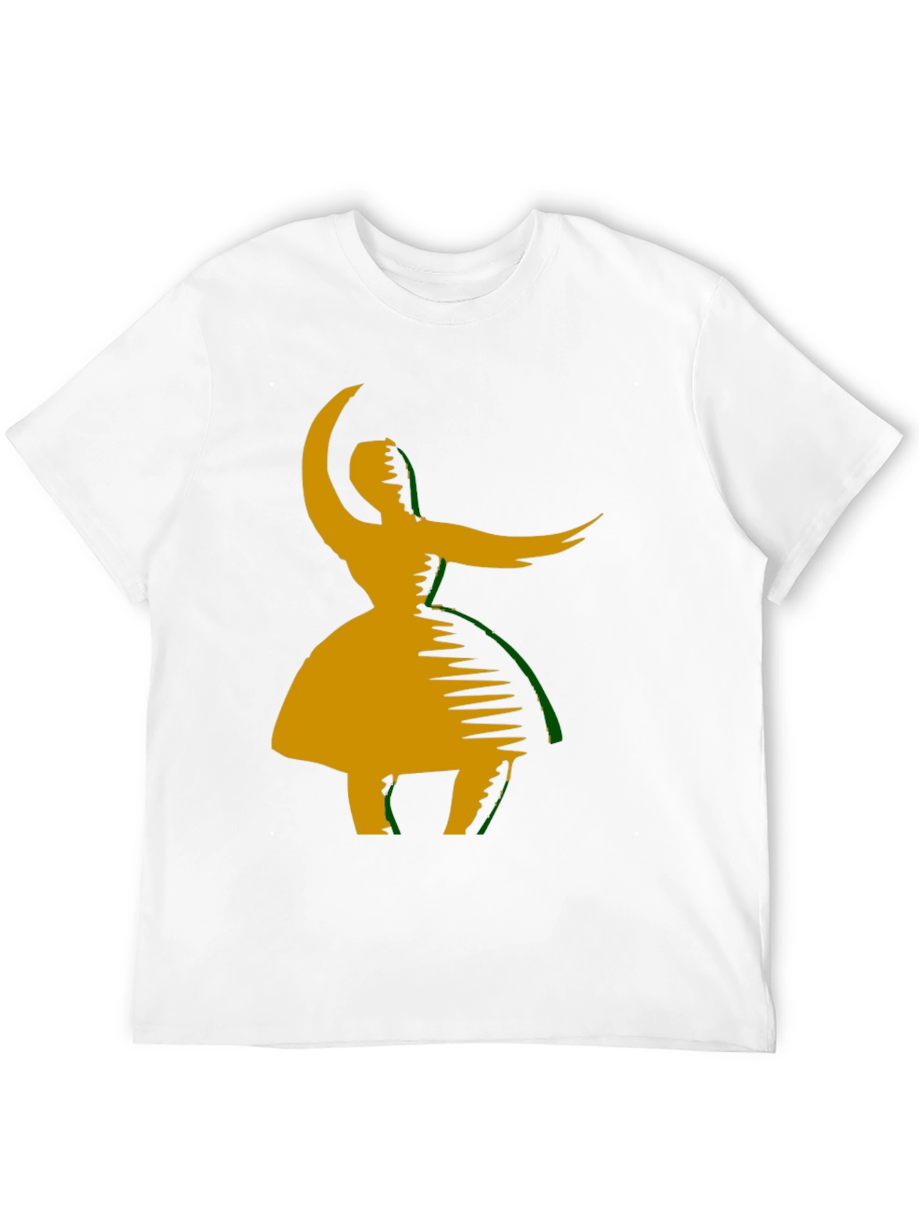 Dance Silhouette Graphic Tee - Black Cotton Blend