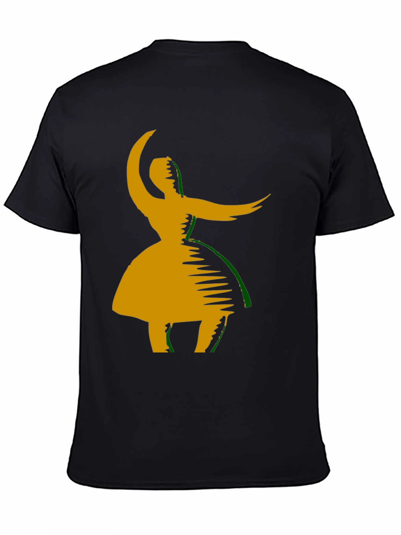 Dance Silhouette Graphic Tee - Black Cotton Blend