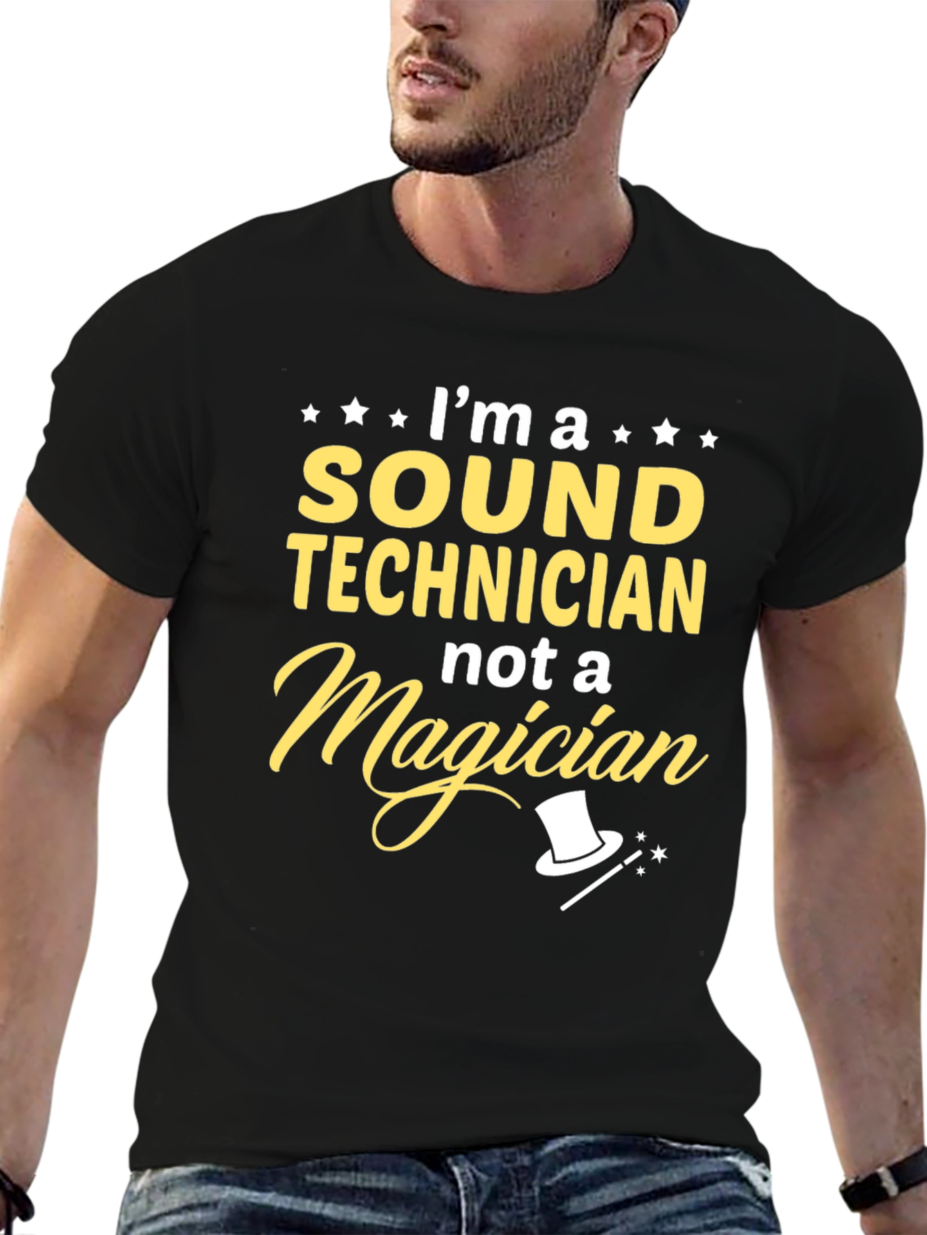 Sound Technician T-Shirt - Not a Magician Graphic Tee