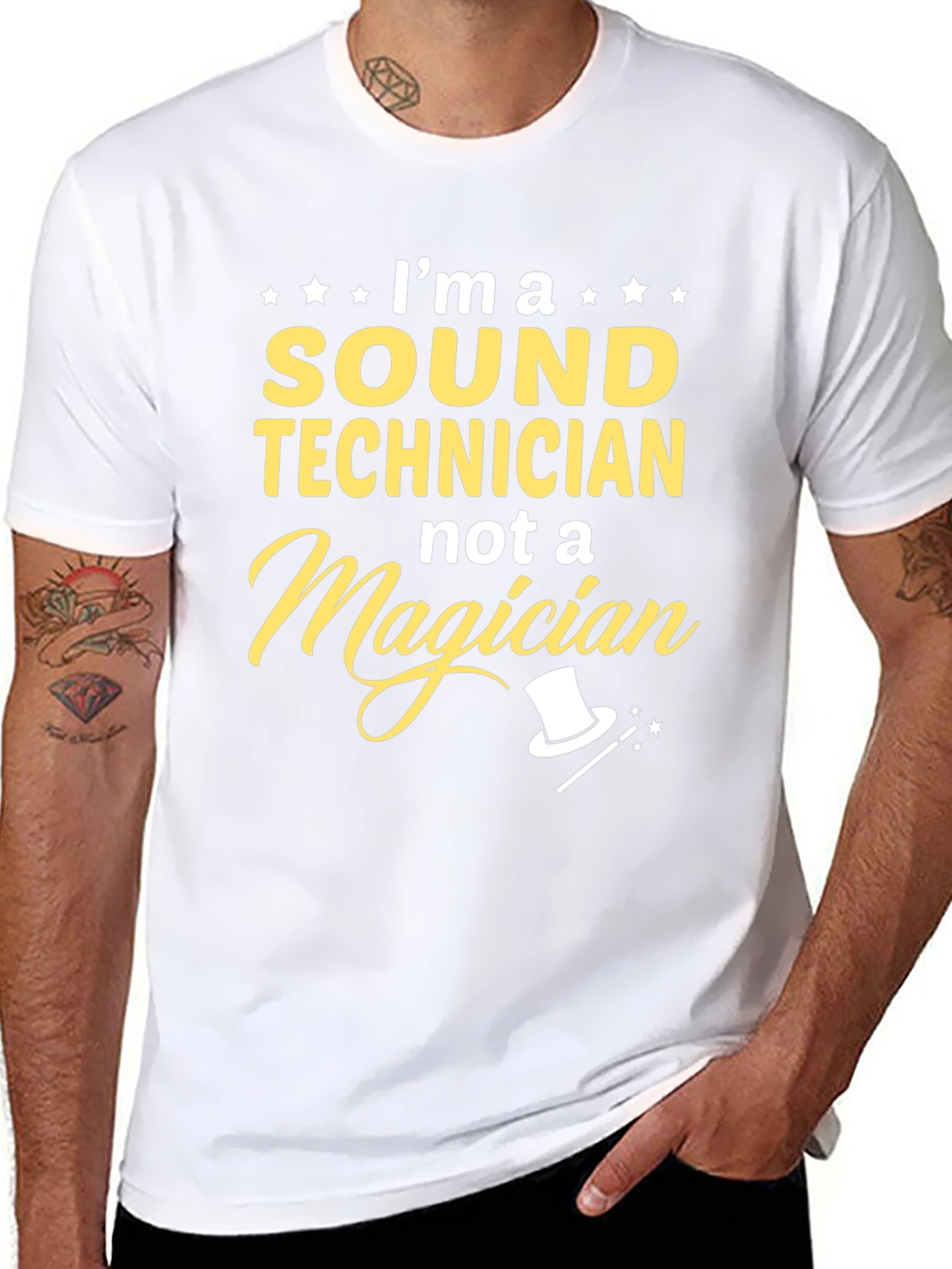 Sound Technician T-Shirt - Not a Magician Graphic Tee