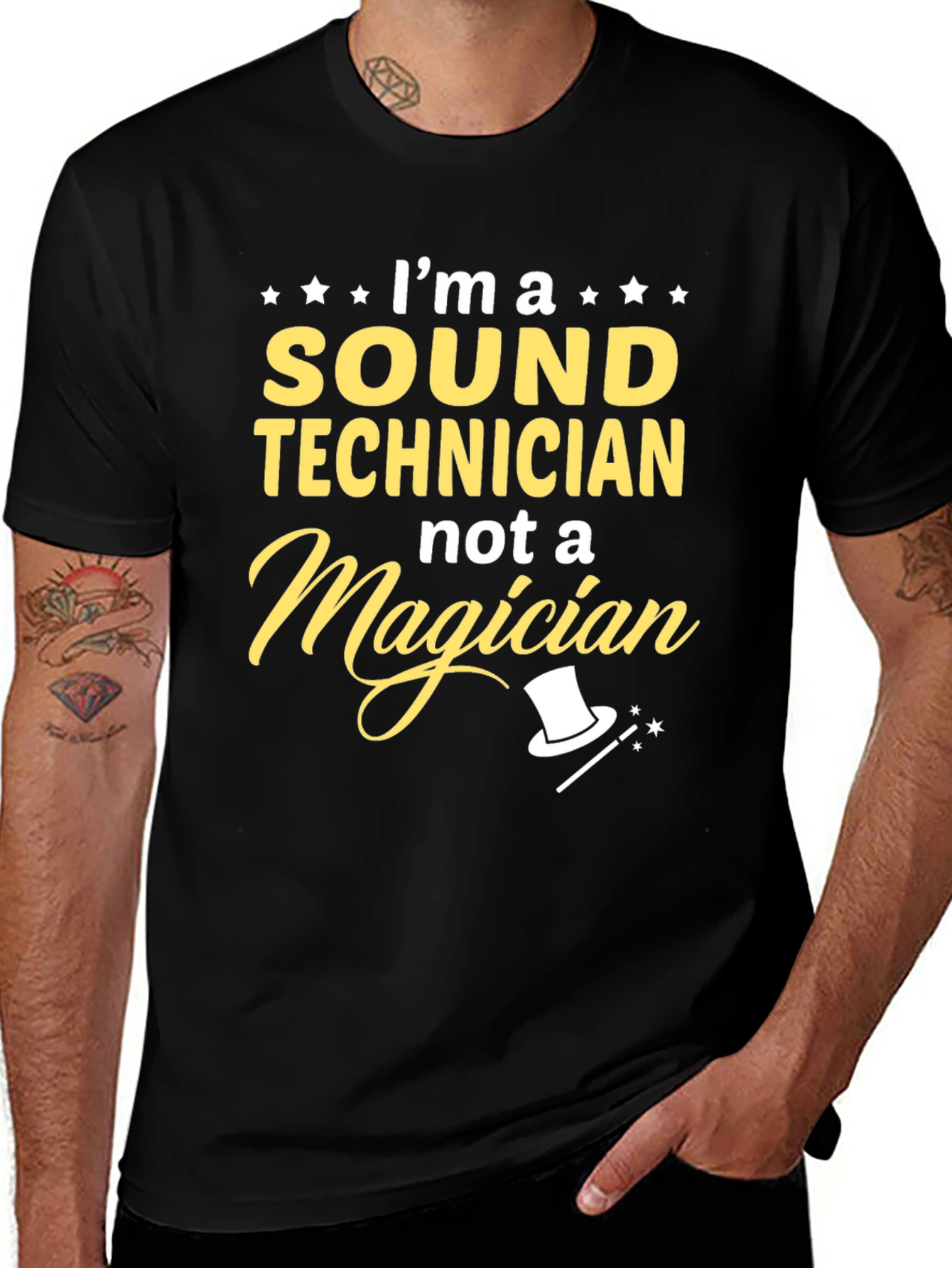 Sound Technician T-Shirt - Not a Magician Graphic Tee
