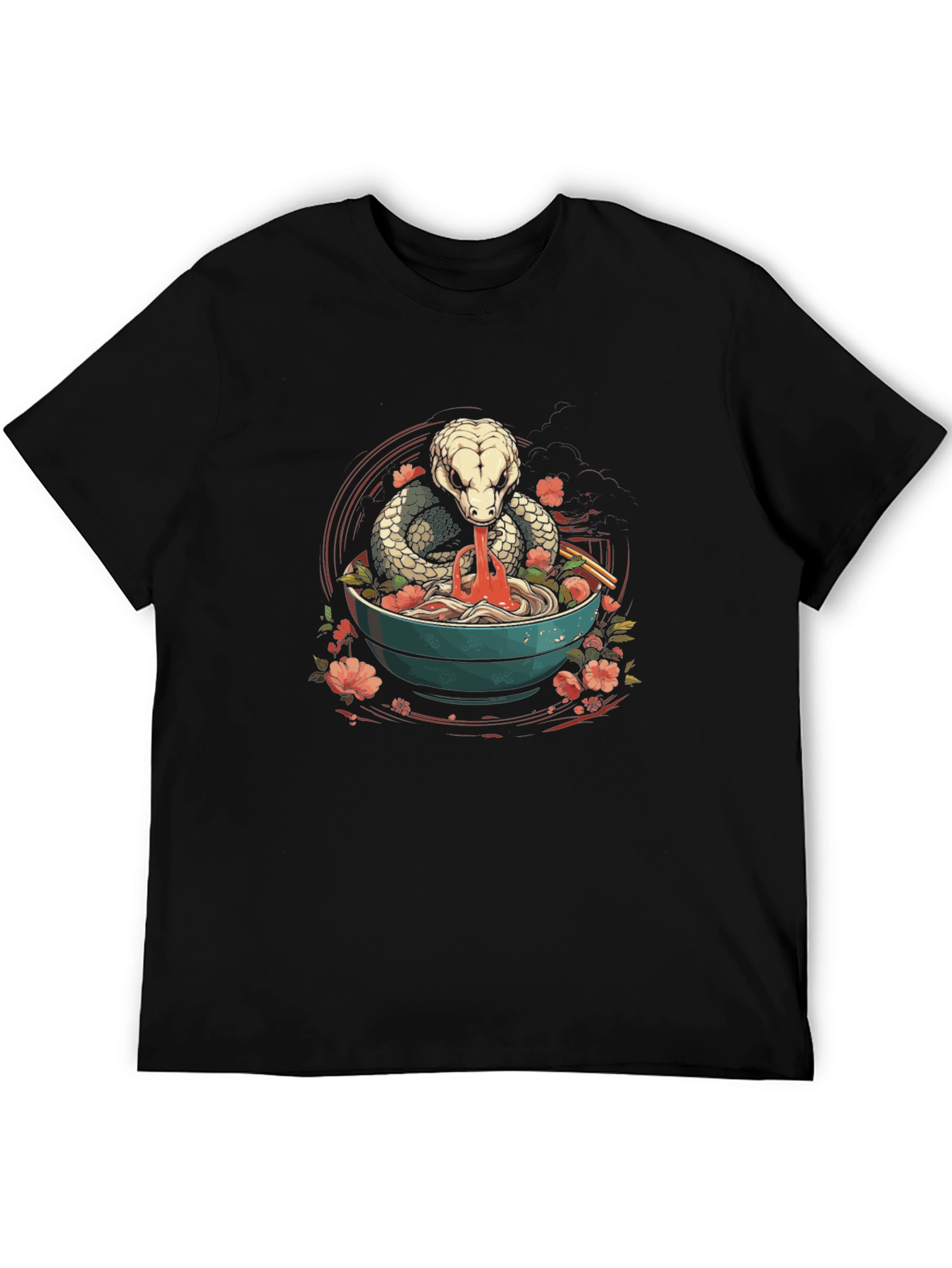 Snake Ramen T-Shirt - Unique Graphic Tee