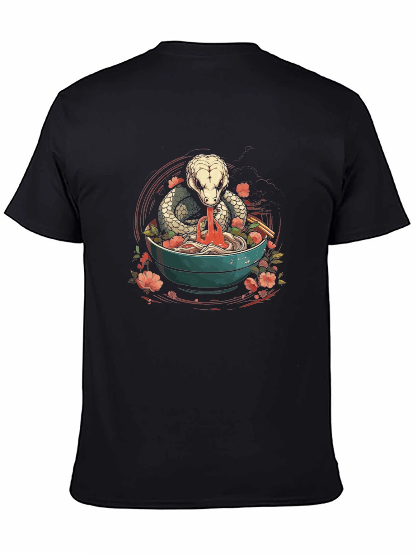Snake Ramen T-Shirt - Unique Graphic Tee