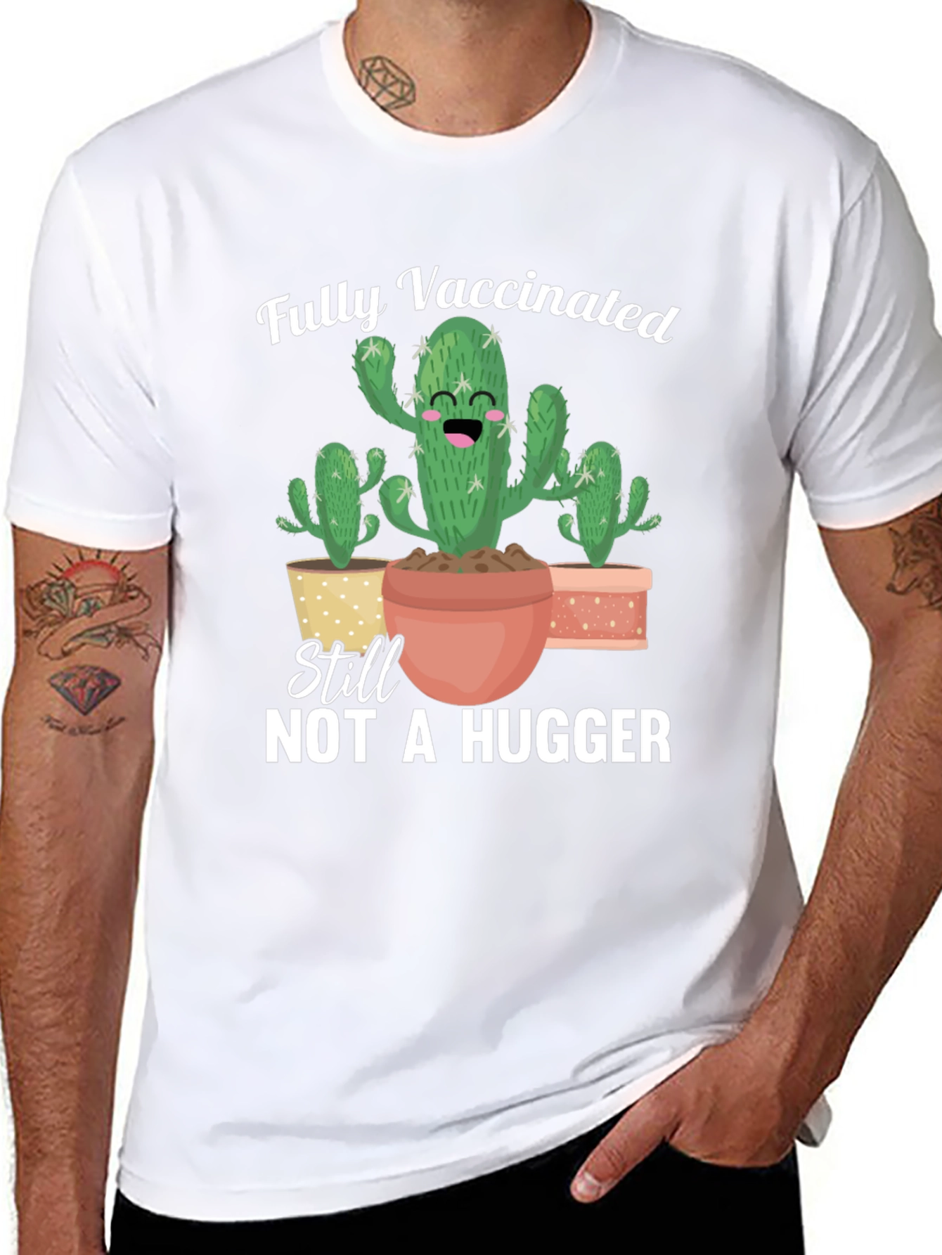 Fully Vaccinated Not A Hugger T-Shirt