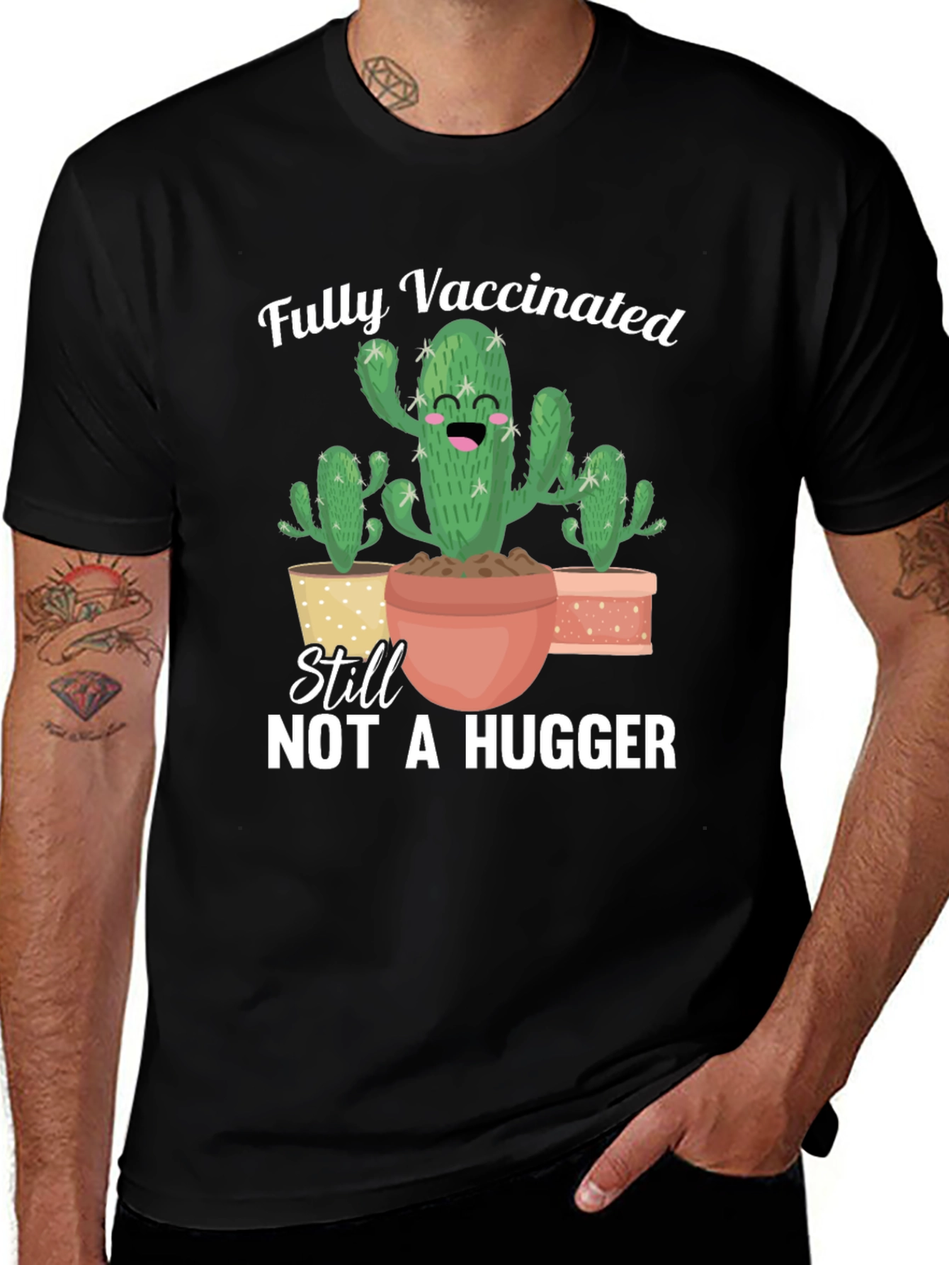 Fully Vaccinated Not A Hugger T-Shirt