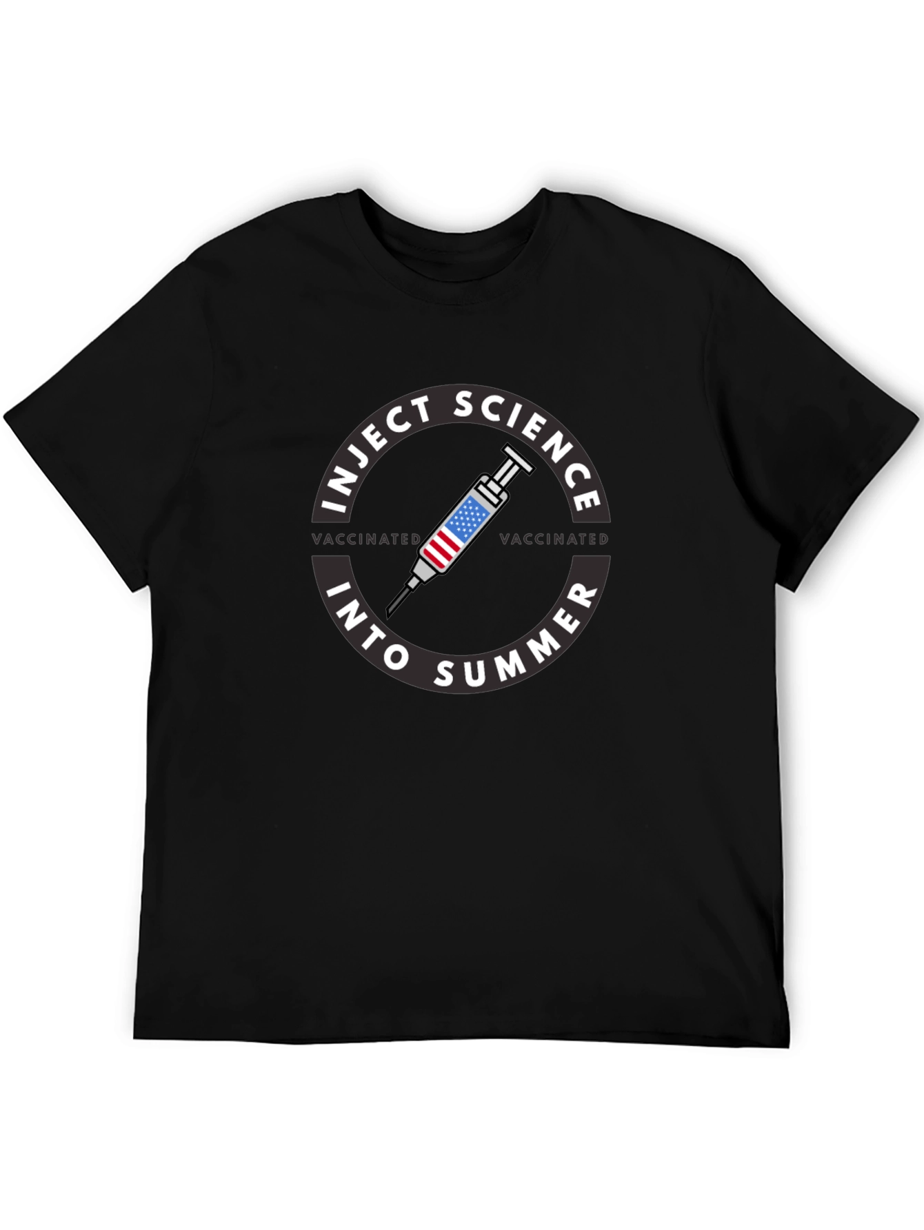 Inject Science Into Summer Vaccinated Graphic T-Shirt