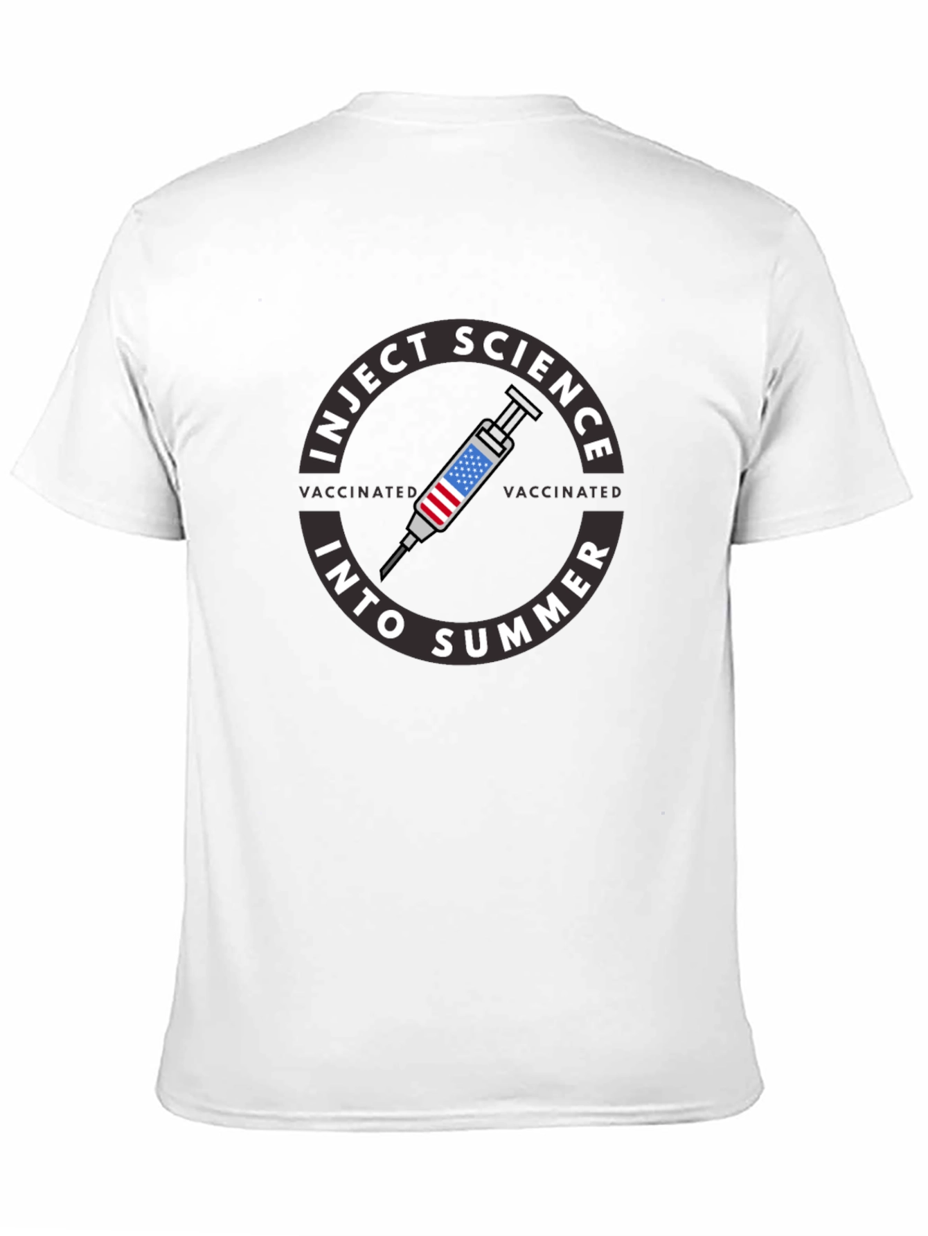Inject Science Into Summer Vaccinated Graphic T-Shirt