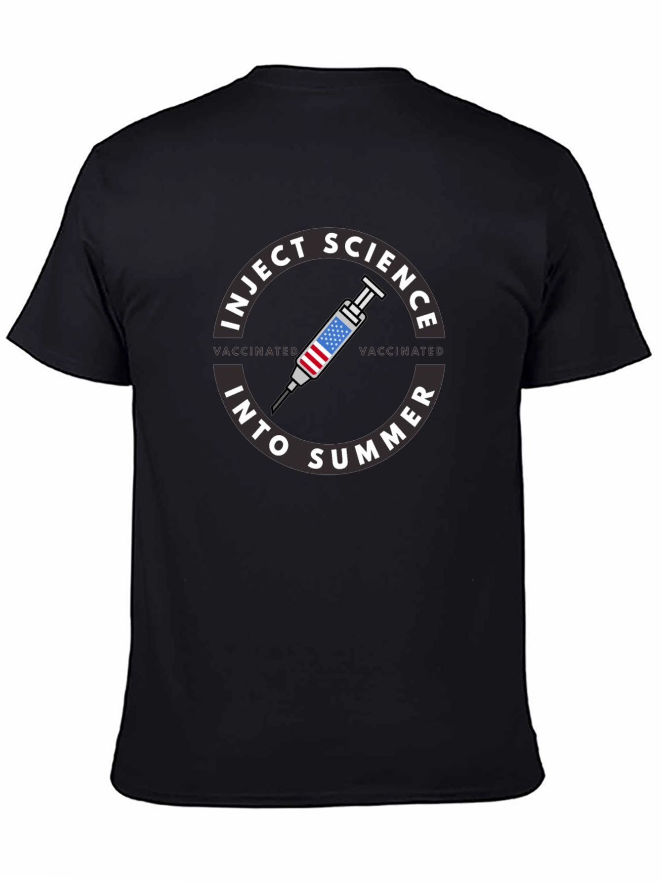 Inject Science Into Summer Vaccinated Graphic T-Shirt