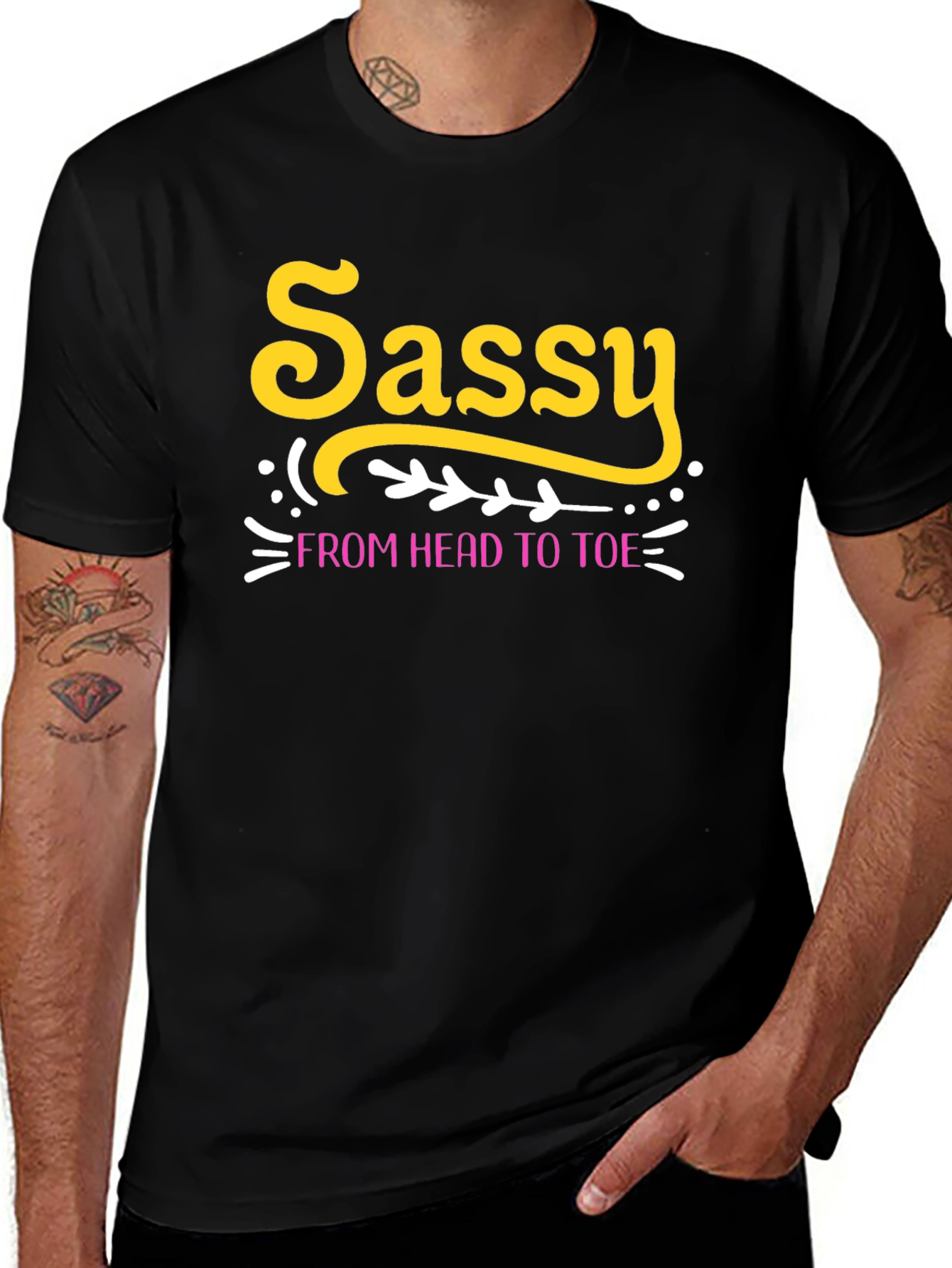 Sassy From Head To Toe Black Tee