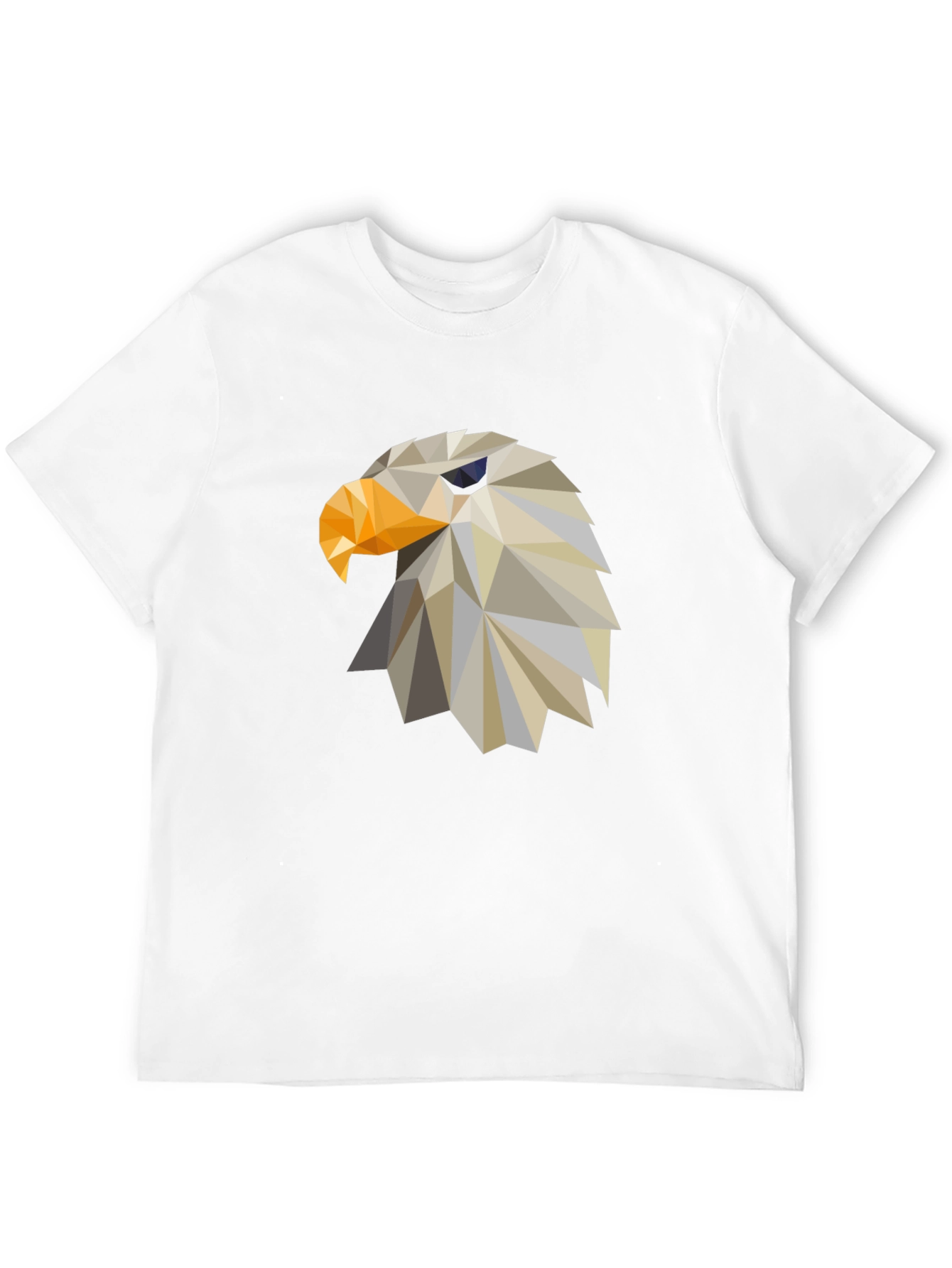 Geometric Eagle Graphic Tee - Stylish Black Shirt