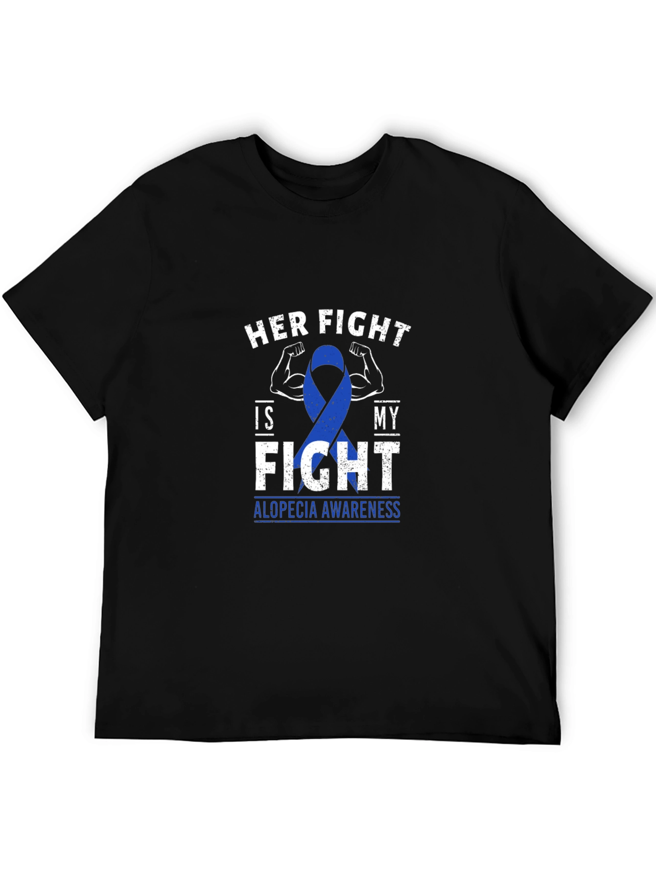 Alopecia Awareness T-Shirt - Her Fight Is My Fight