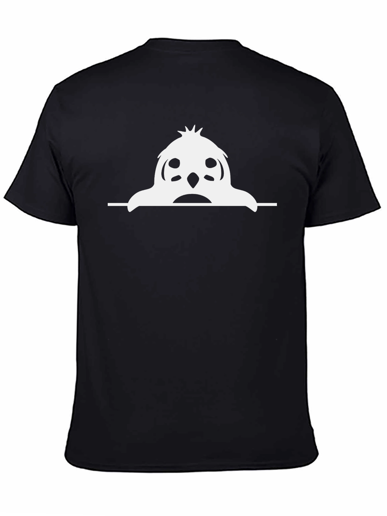 Funny Cartoon Owl T-Shirt - Mens Black Tee