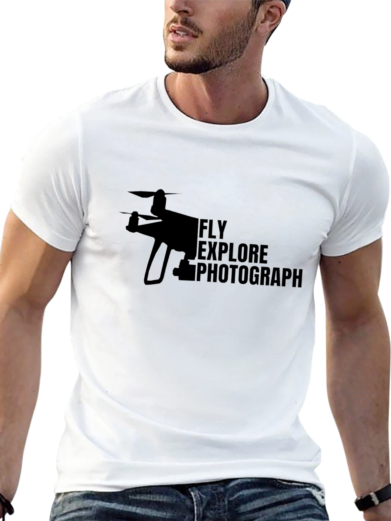 Fly Explore Photograph Drone Enthusiast T-Shirt