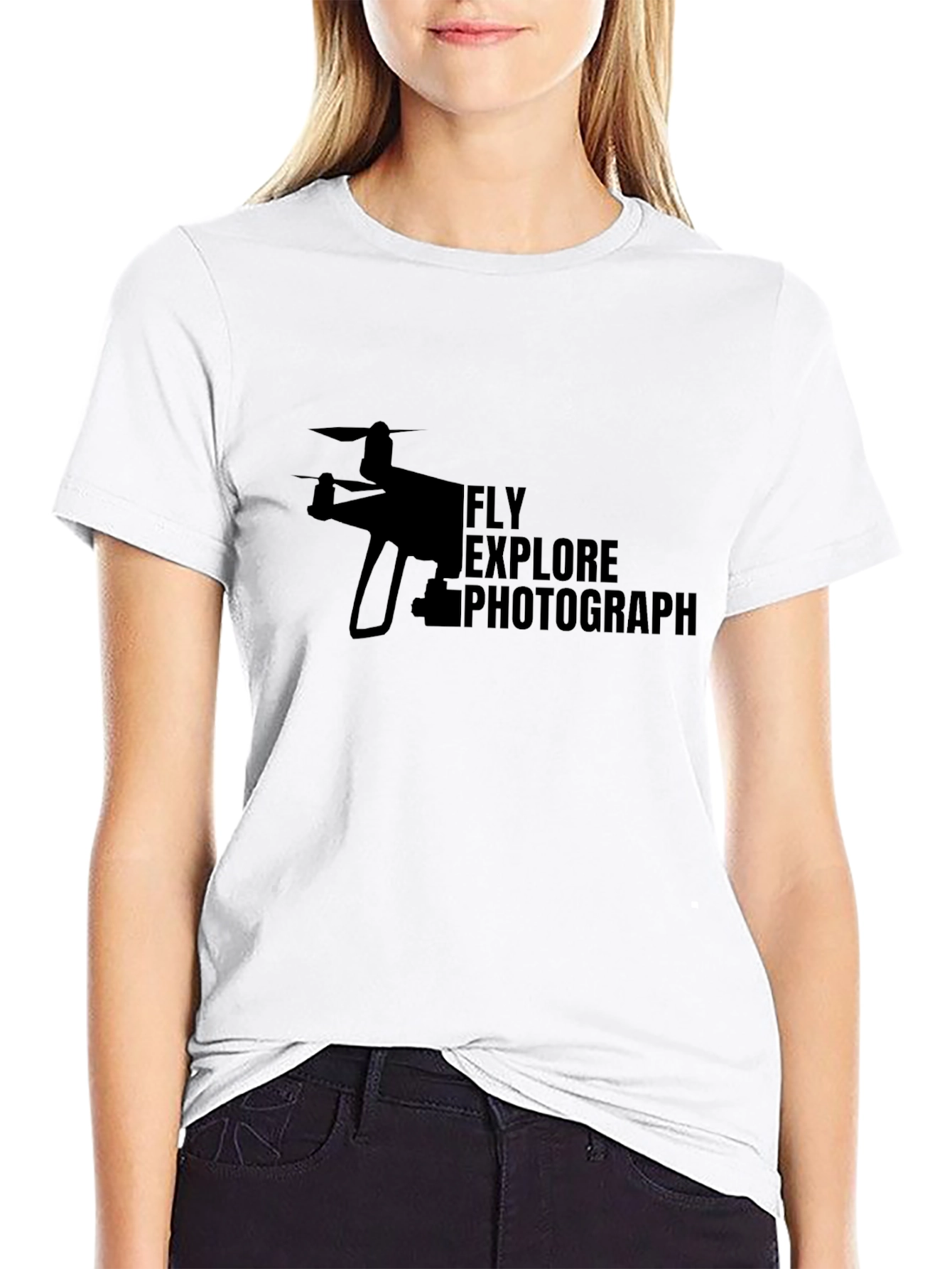 Fly Explore Photograph Drone Enthusiast T-Shirt