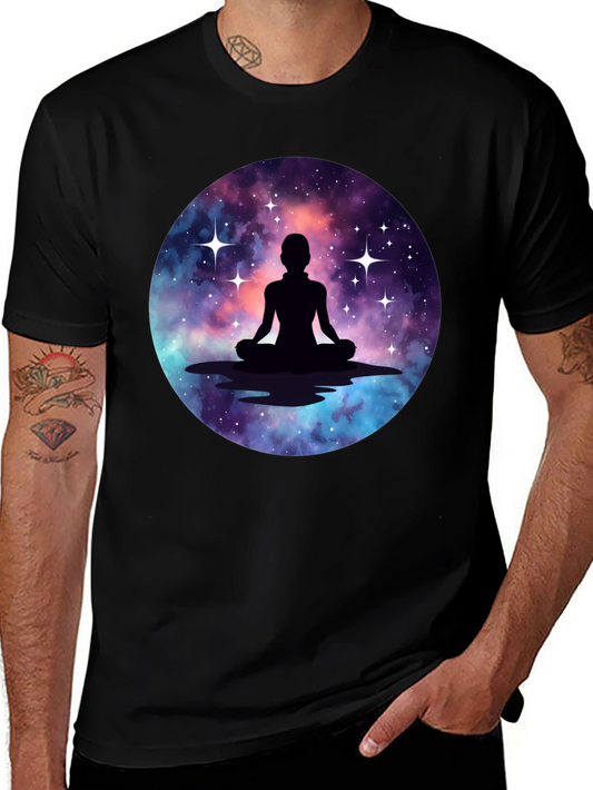 Cosmic Meditation T-Shirt - Celestial Harmony