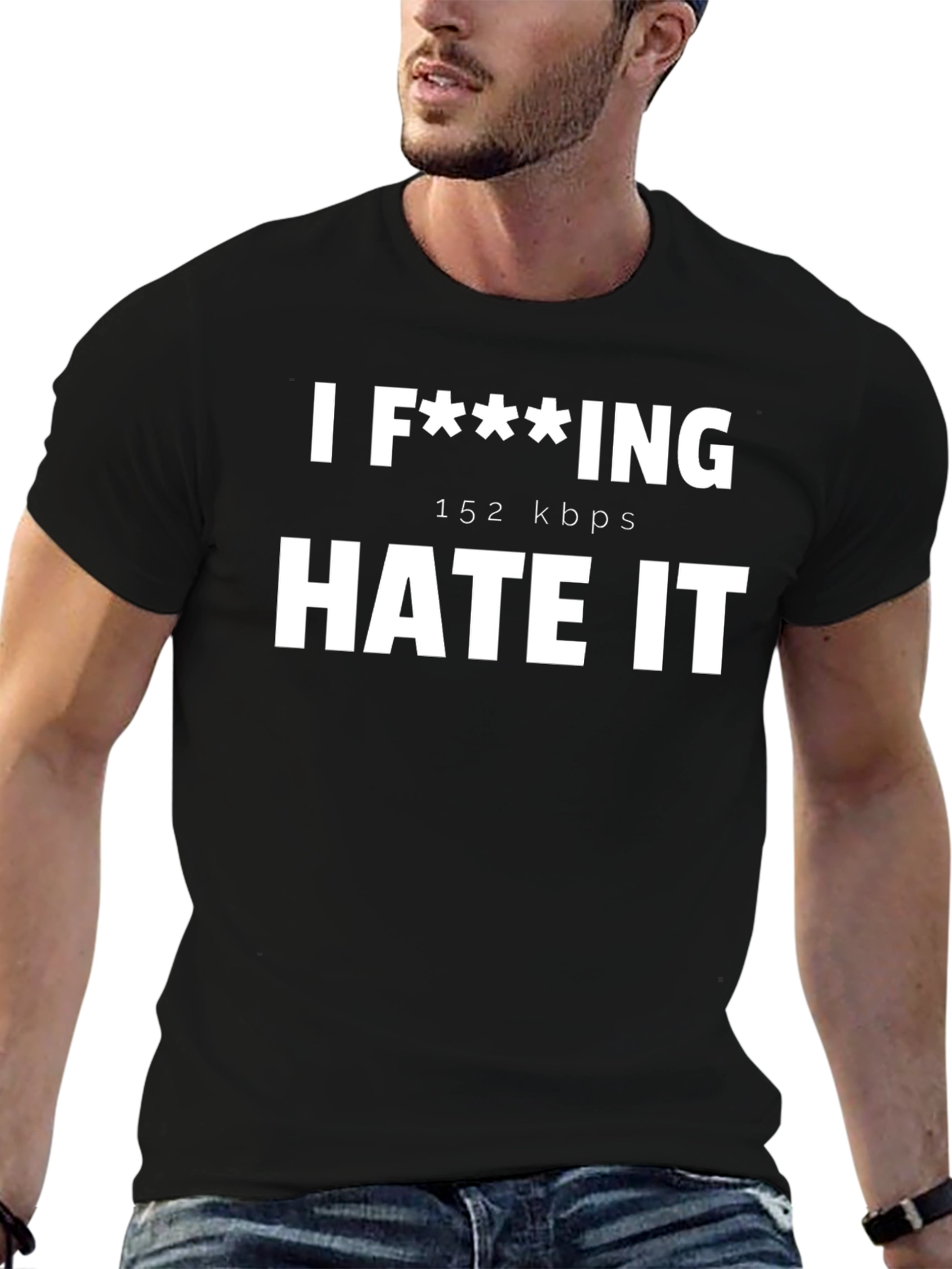 I F***ING HATE IT Funny Graphic Tee Shirt