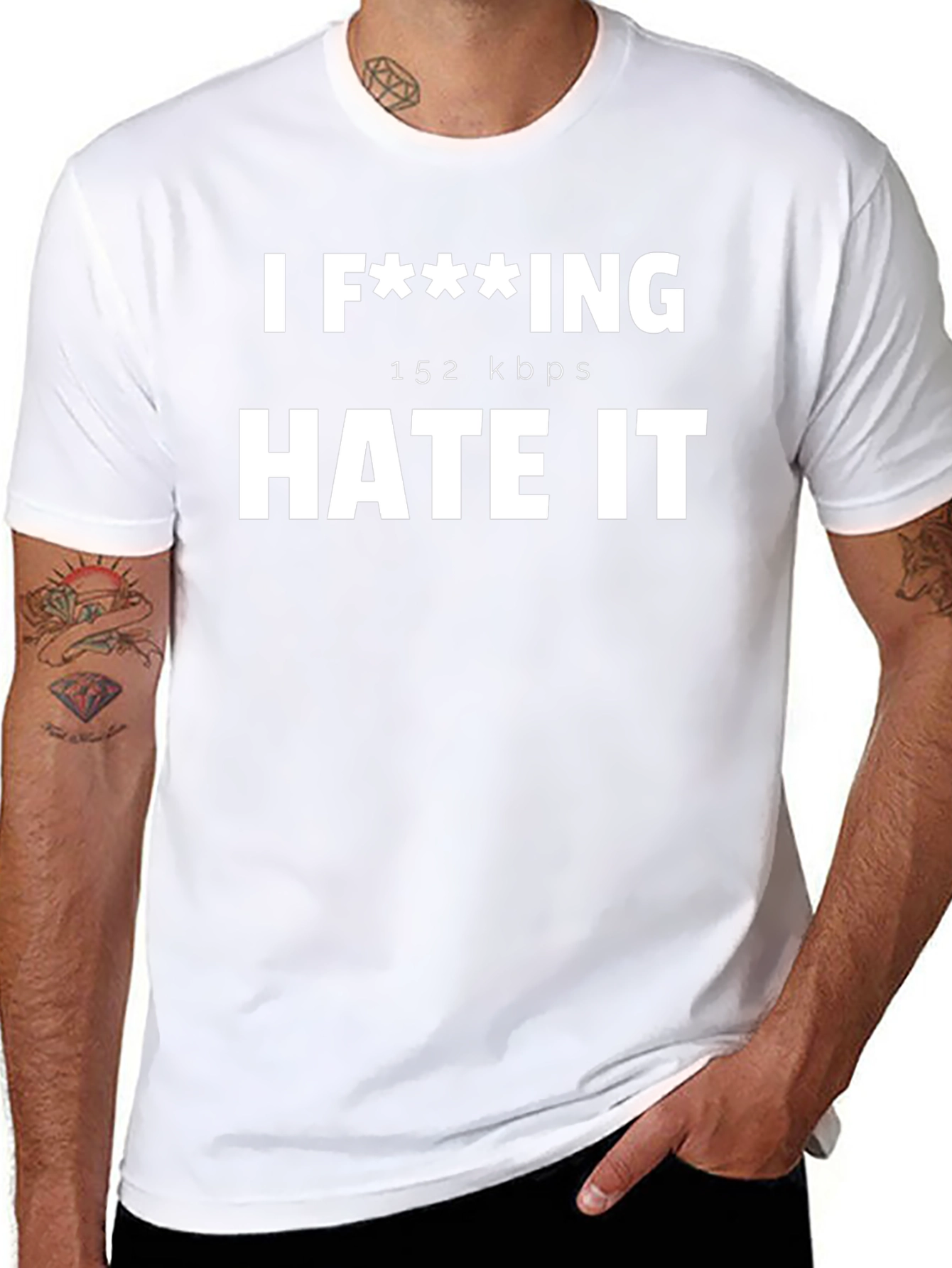 I F***ING HATE IT Funny Graphic Tee Shirt
