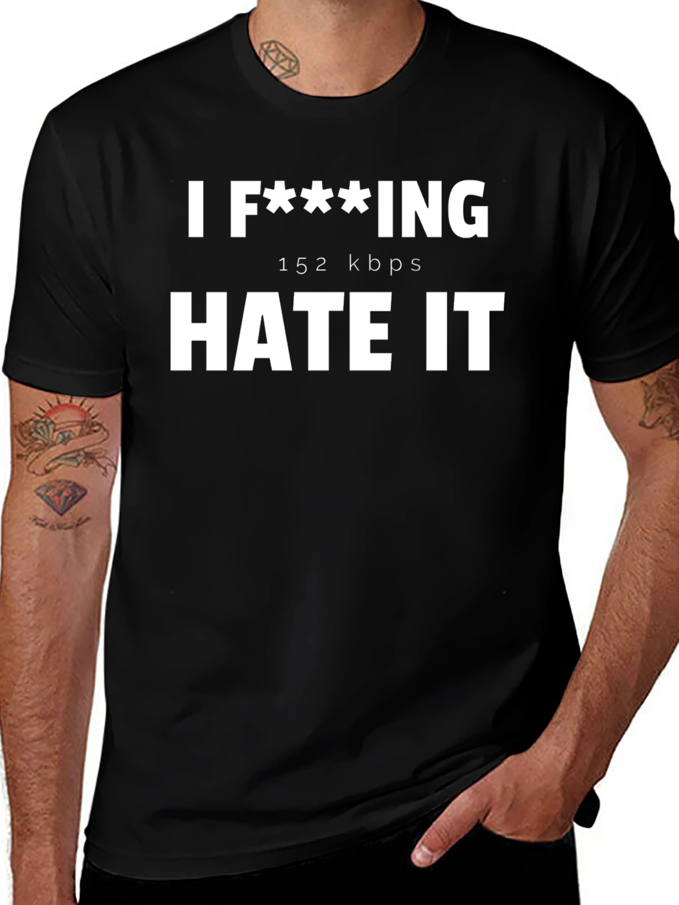I F***ING HATE IT Funny Graphic Tee Shirt