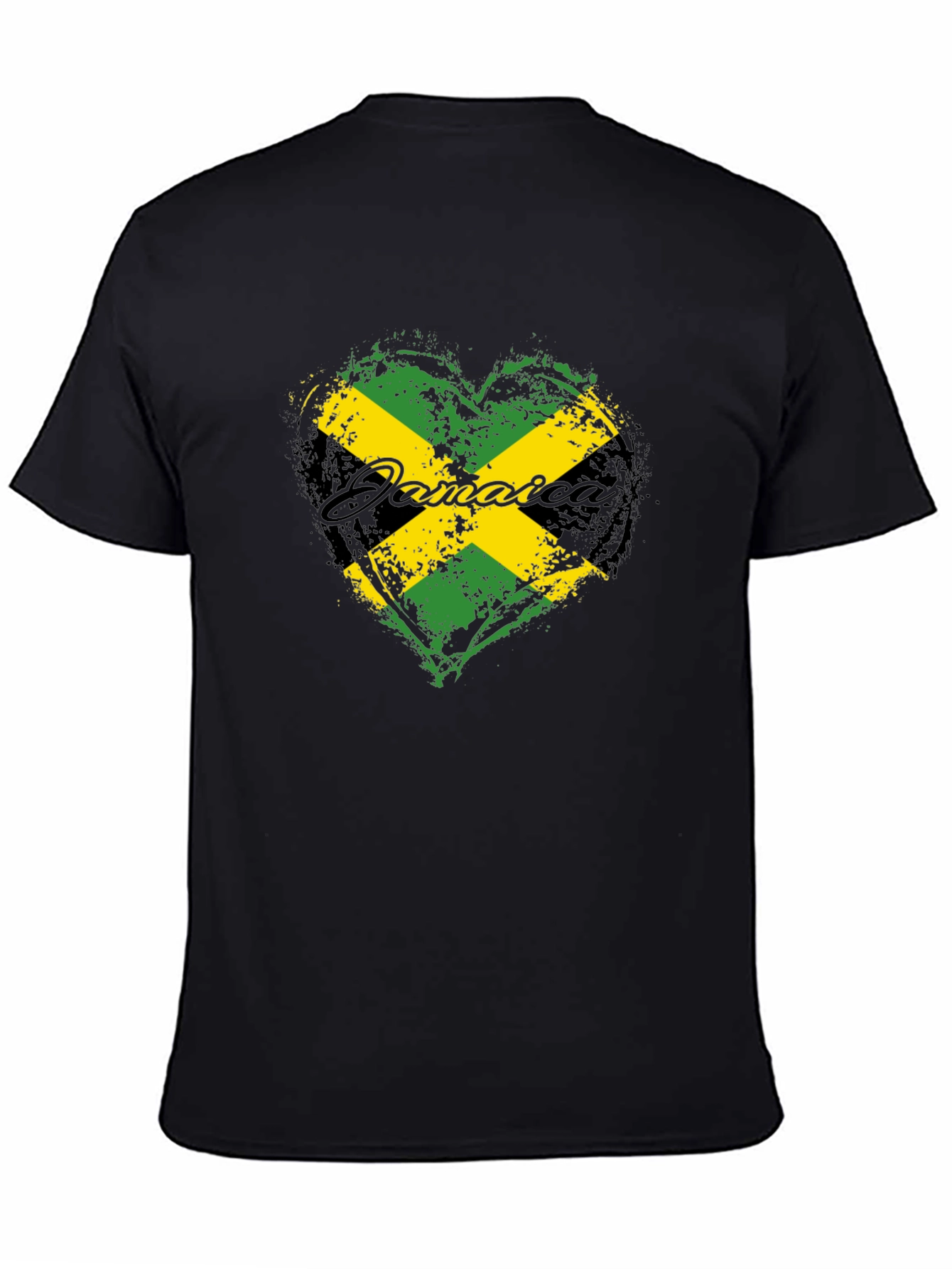 Jamaica Flag Heart T-Shirt