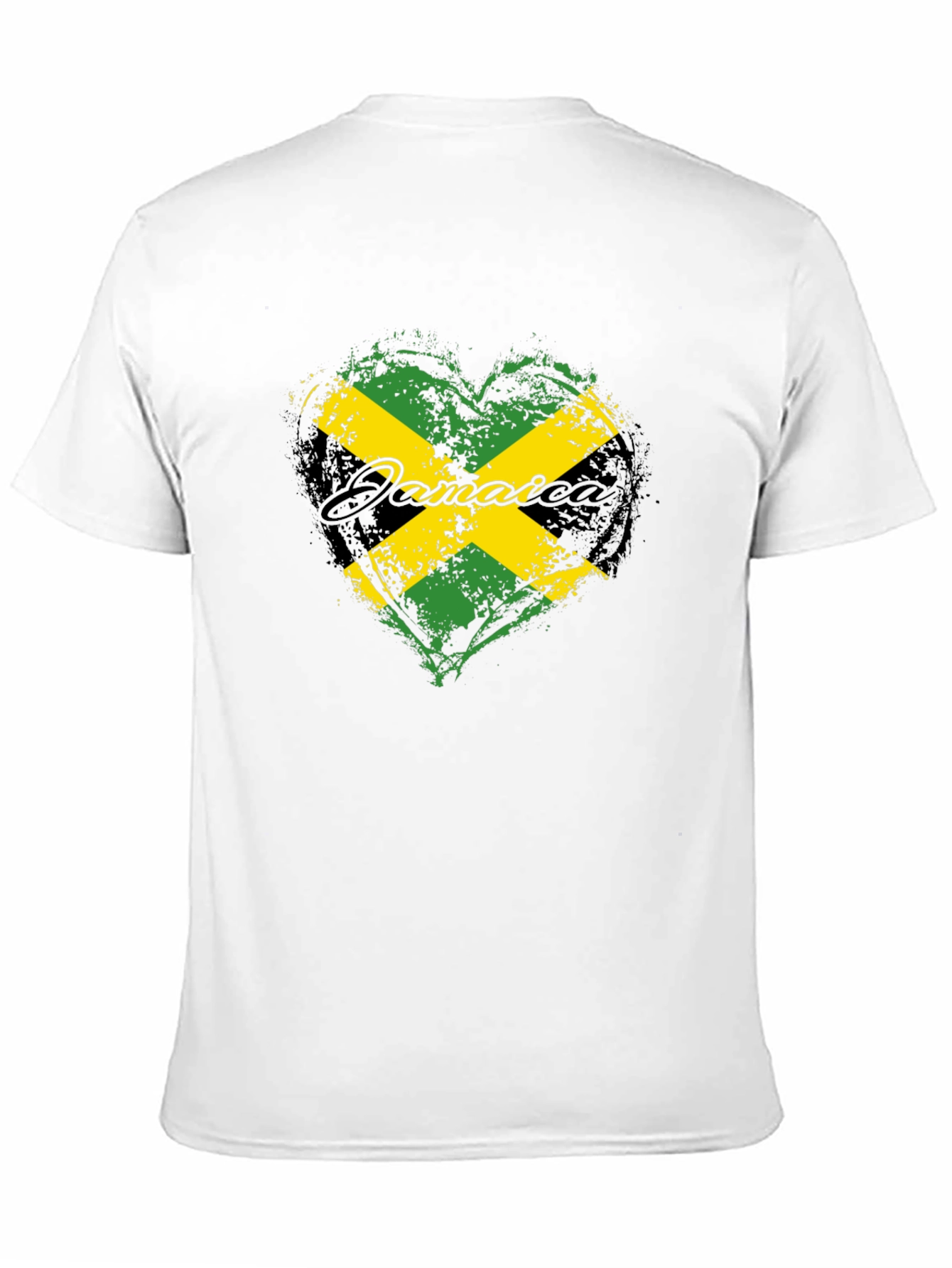 Jamaica Flag Heart T-Shirt