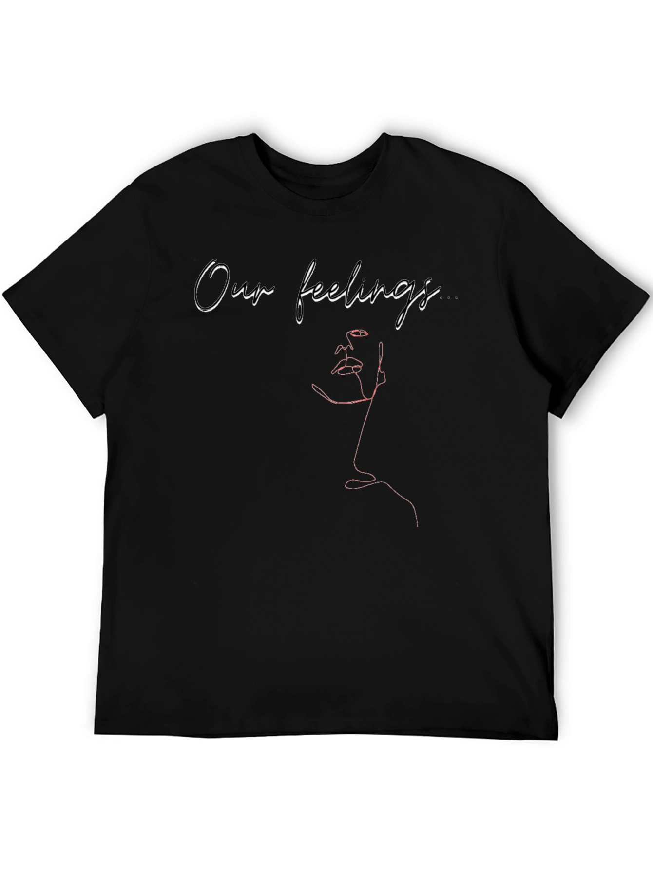 Emotional Expression T-Shirt - Black